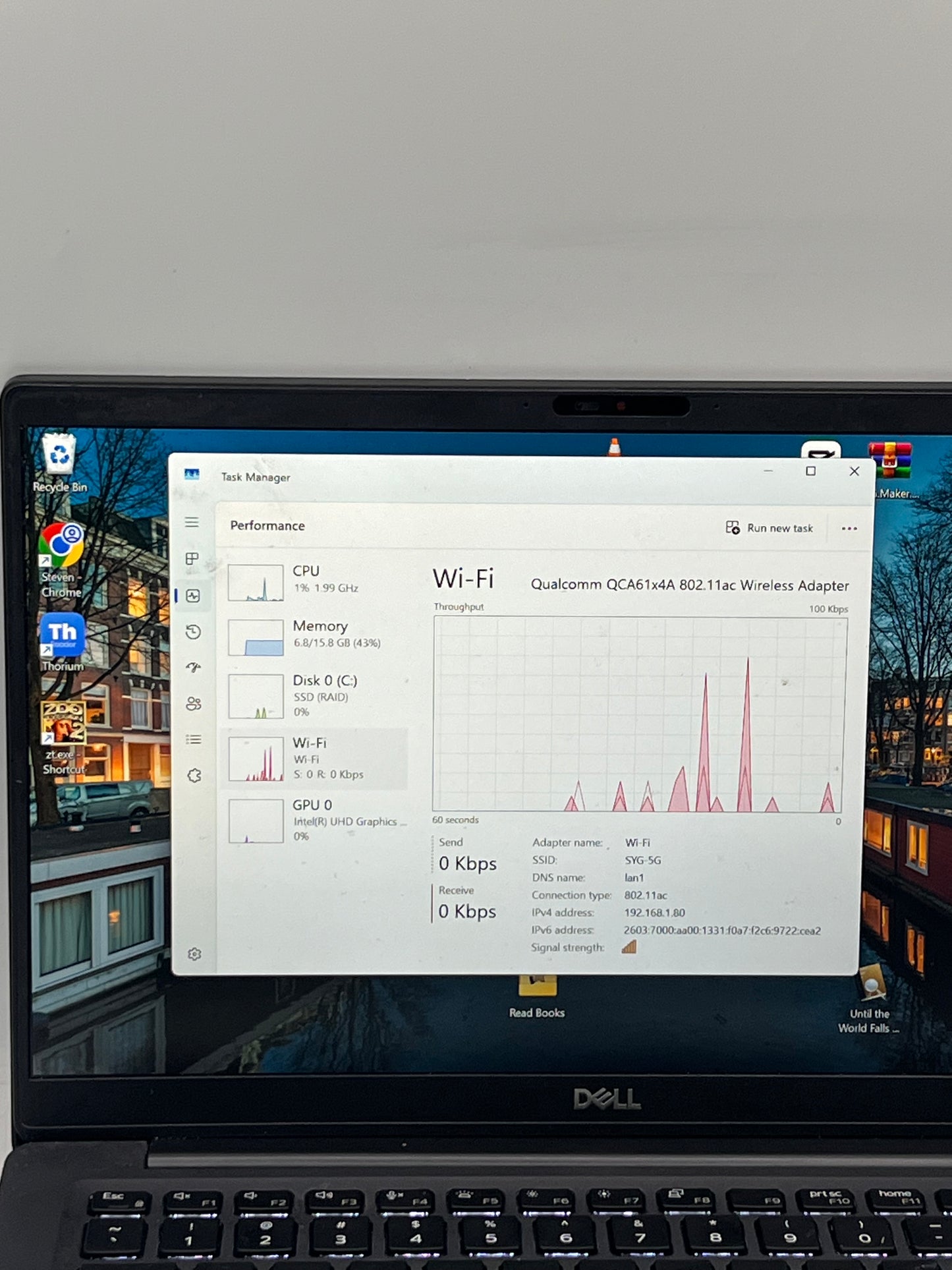 Dell Latitude 7400 15" Laptop Core i5 8th Gen 16GB 512GB Black