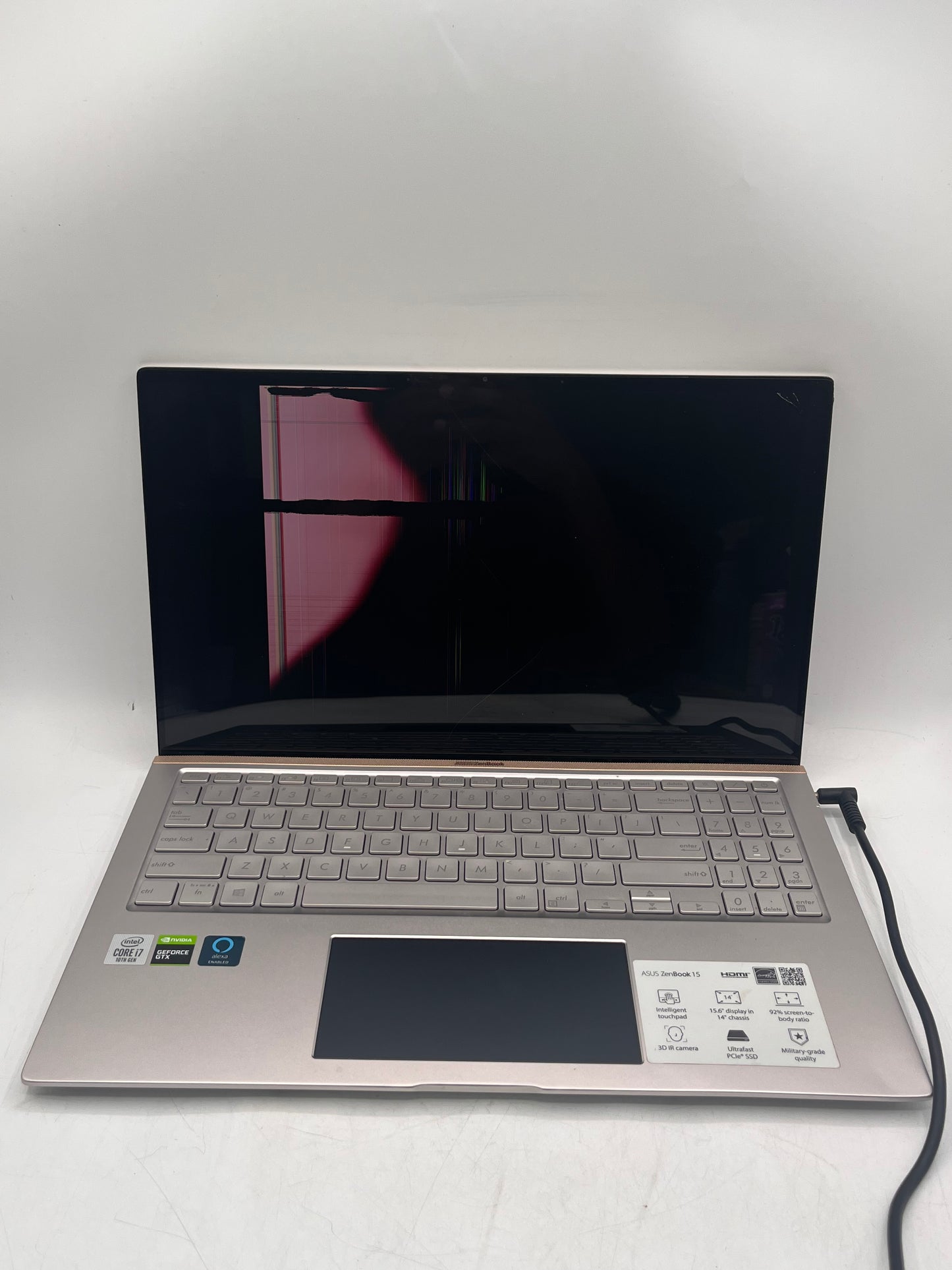 Asus Zenbook 15 OLED 15.6" Core i7 8th Gen 16GB 1TB GTX 1650 Laptop - Broken