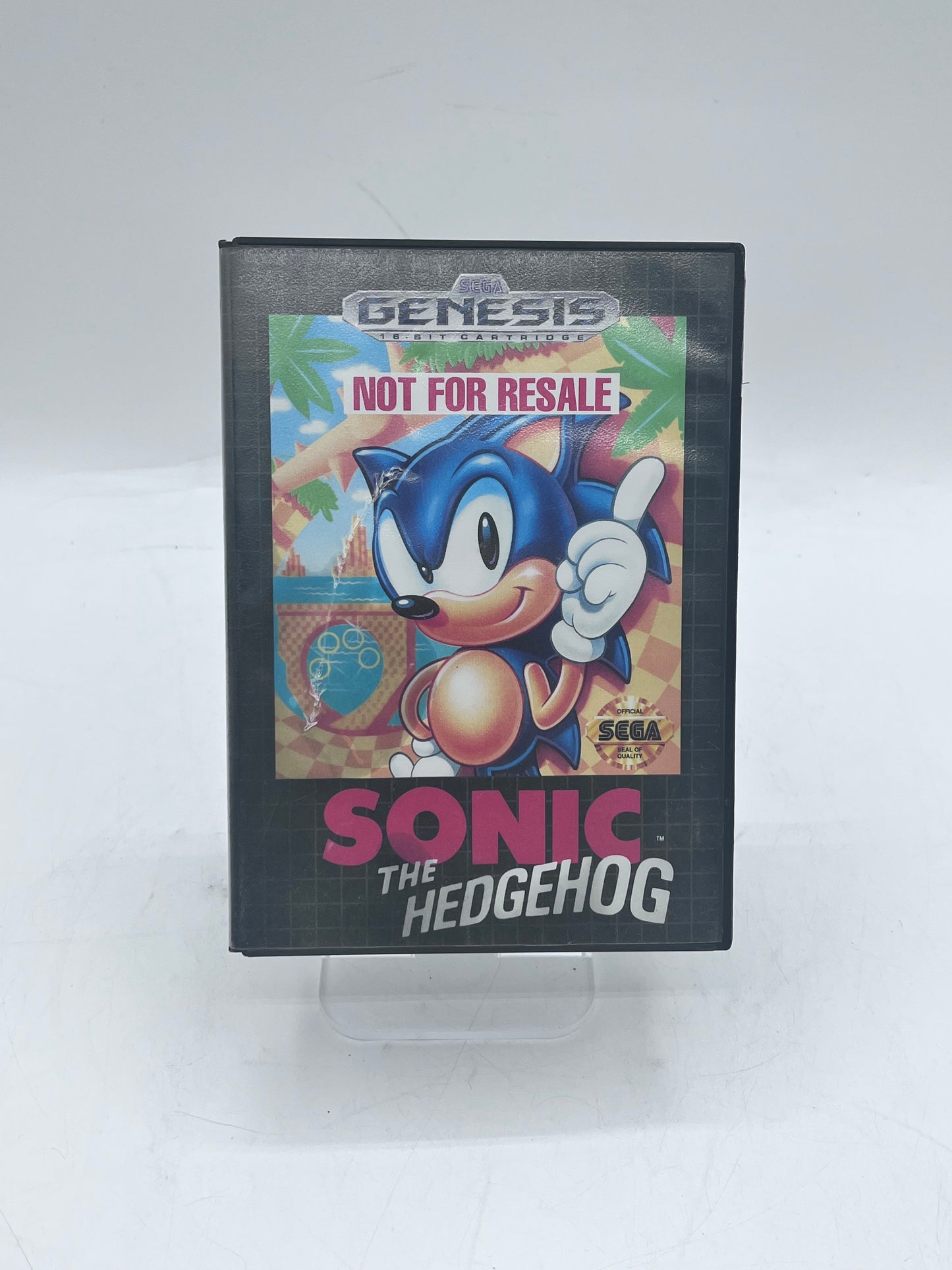 Sega Genesis Sonic the Hedgehog Black Video Game Free Shipping!