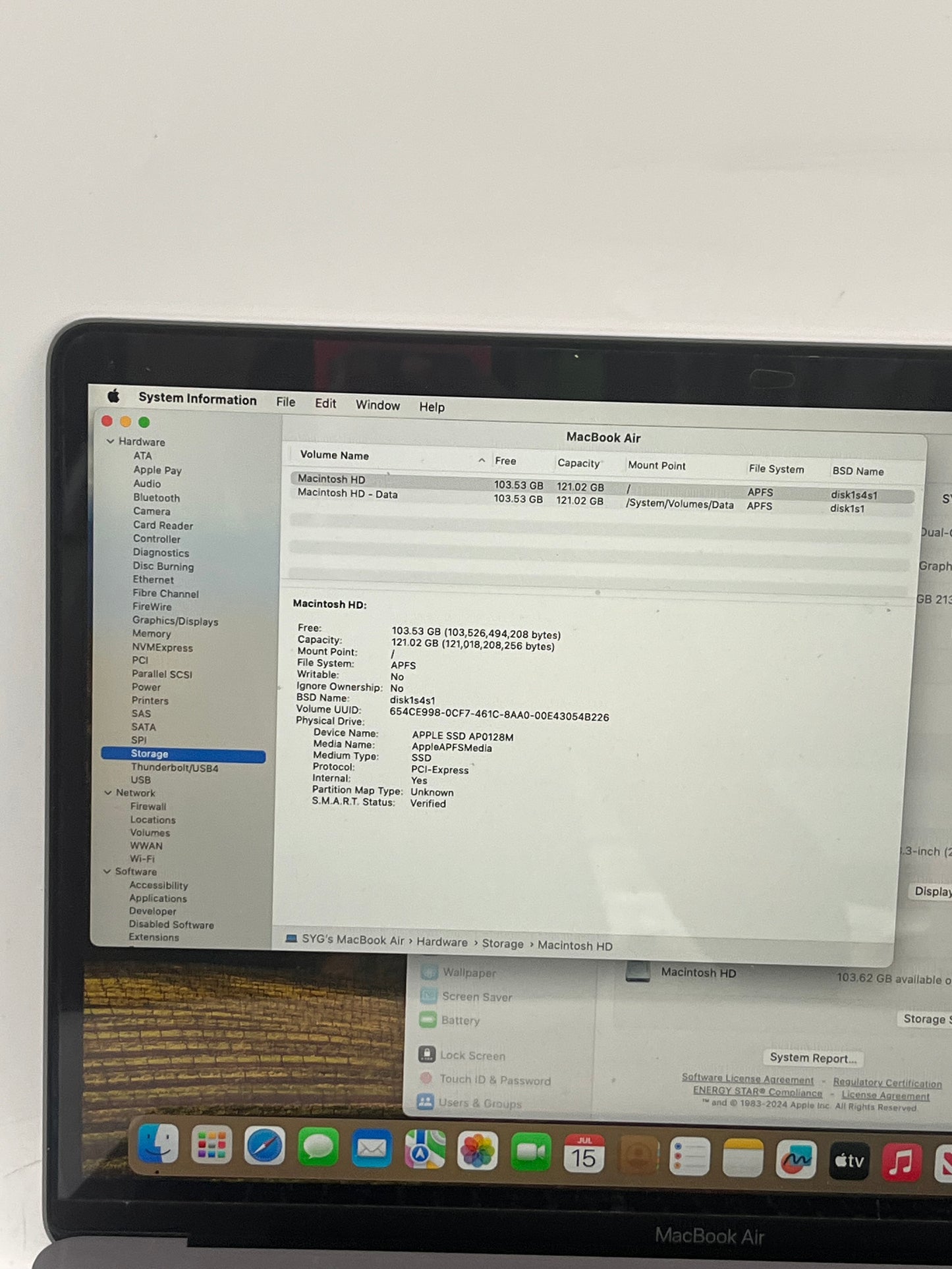2018 Apple MacBook Air 13" i5 8GB 128GB A1932 Space Gray