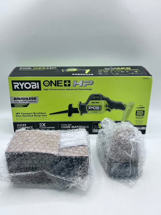 Ryobi RYOBI PSBRS02b ONE+ HP 18V Compact One-Handed Reciprocating Saw with Battery Green
