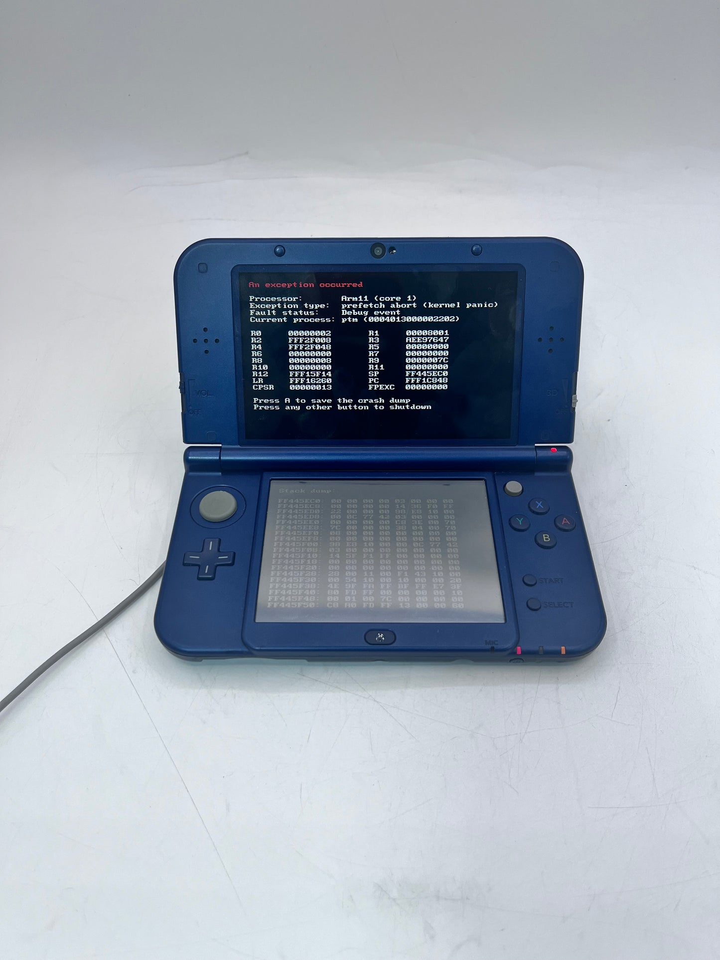 New Nintendo 3DS XL LL RED-001 Blue Handheld Console Free Shipping