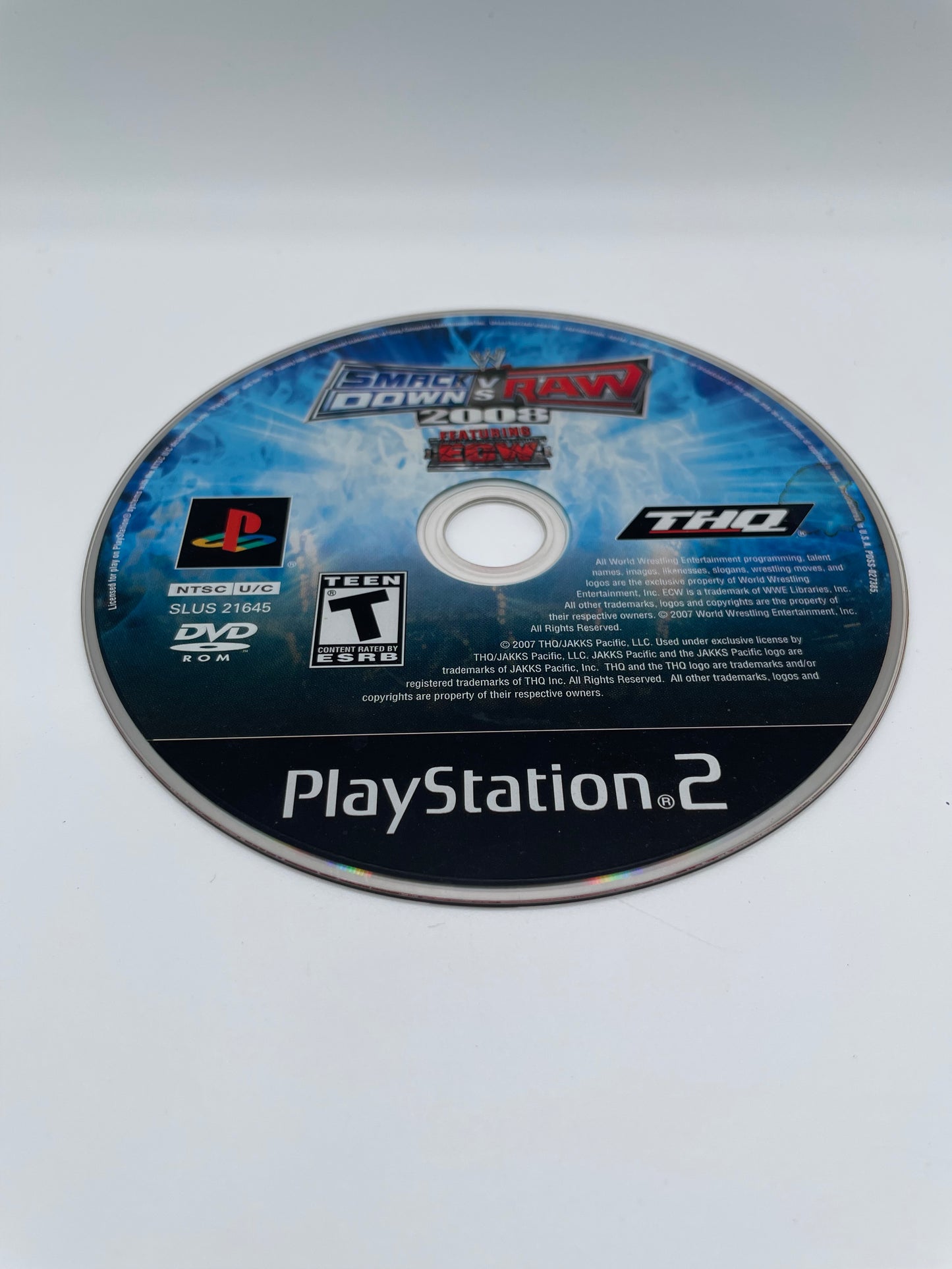 PlayStation 2 WWE Smackdown vs. Raw 2008 - Used with Box - Great Condition