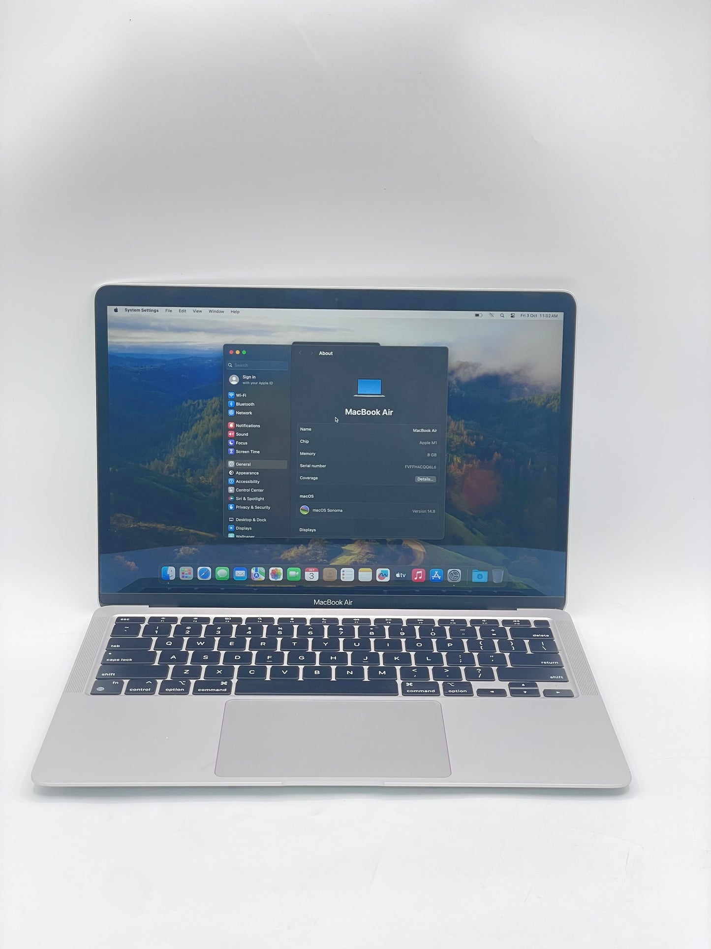 2020 Apple MacBook Air 13.3" M1 7C 8GB 128GB A2337 REMOTELY MANAGED