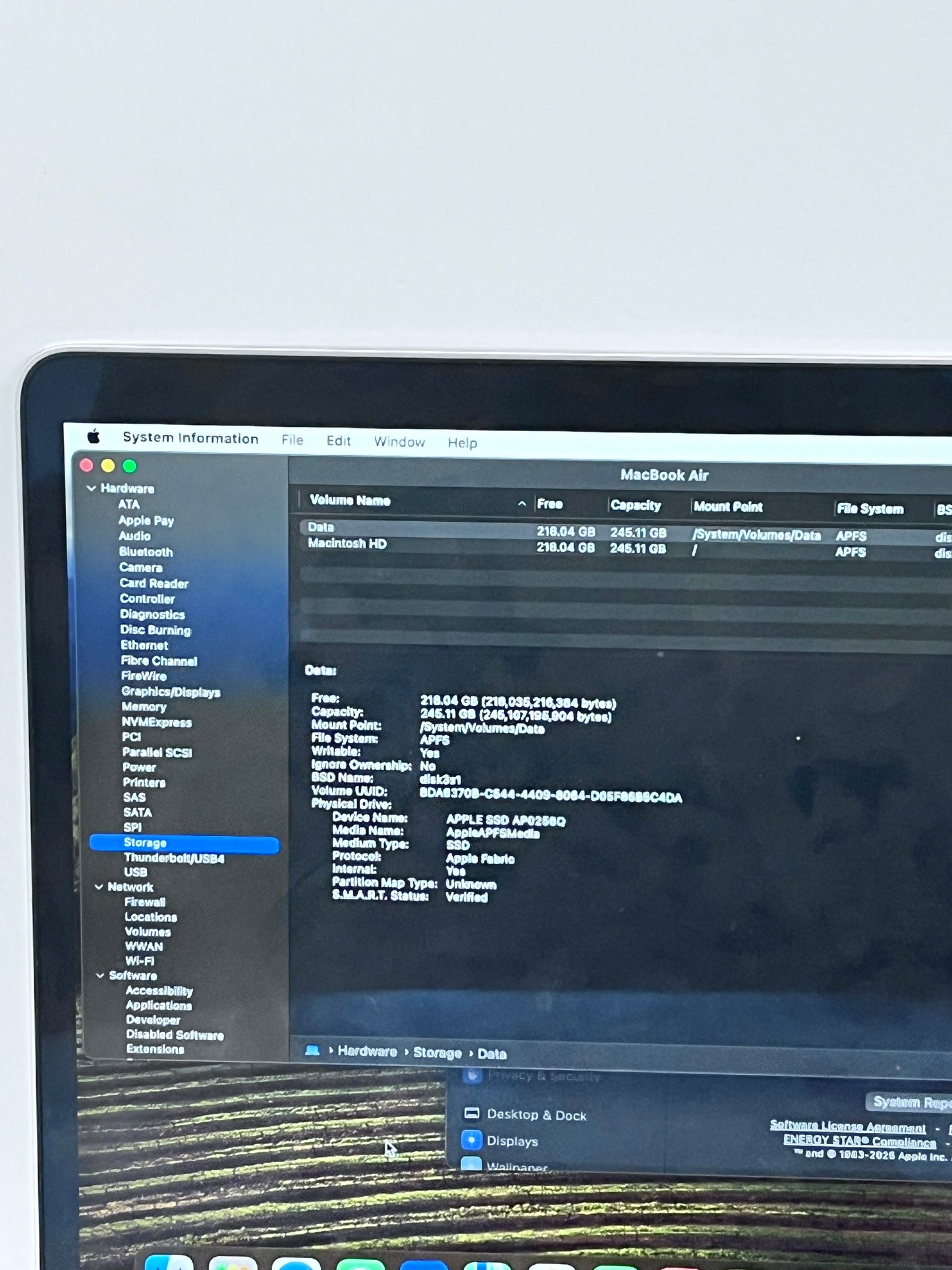 2020 Apple MacBook Air 13.3" M1 7C 8GB 256GB A2337 REMOTELY MANAGED