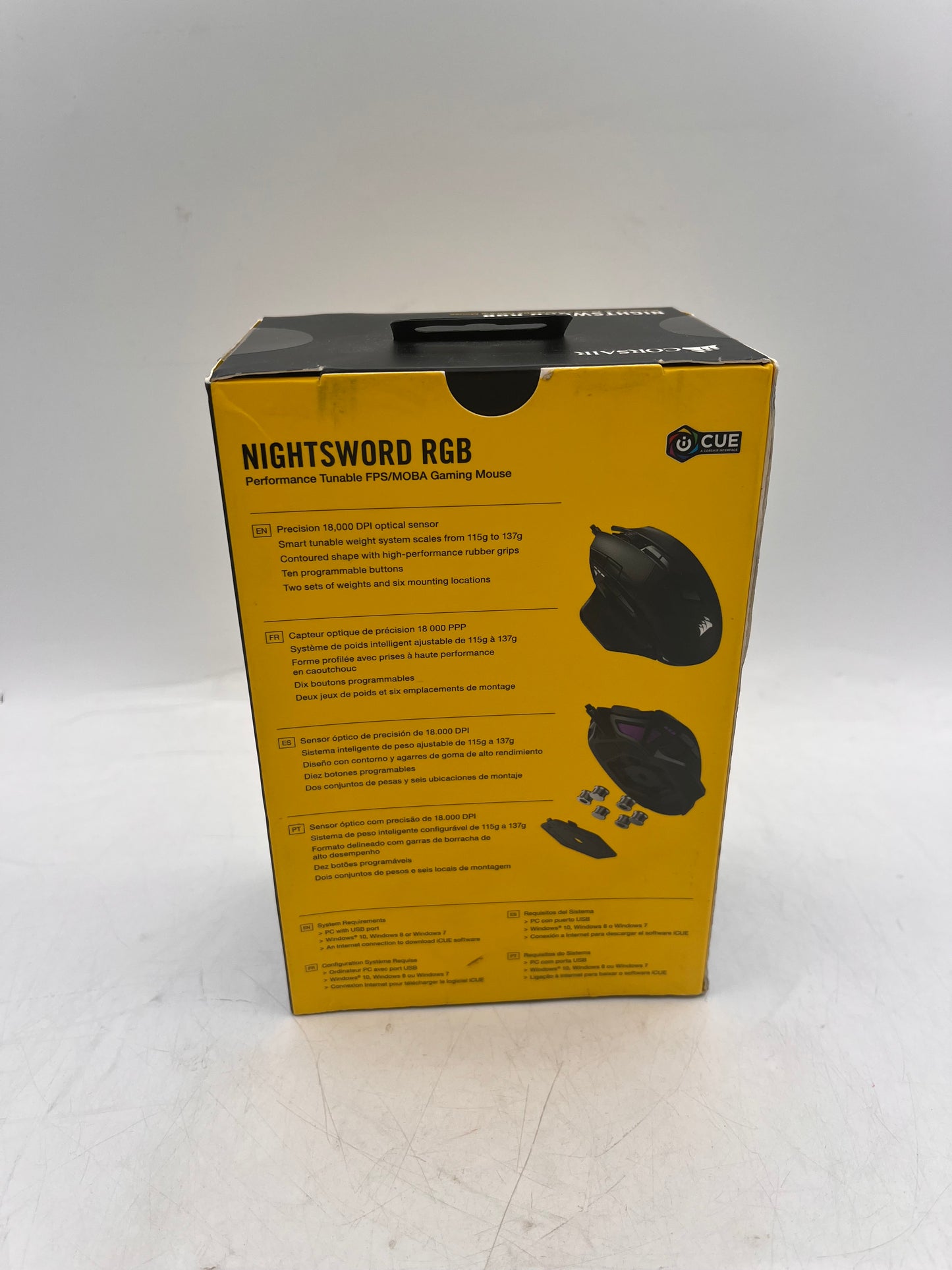 Corsair Nightsword RGB Gaming Mouse Black RGP0073 For PC