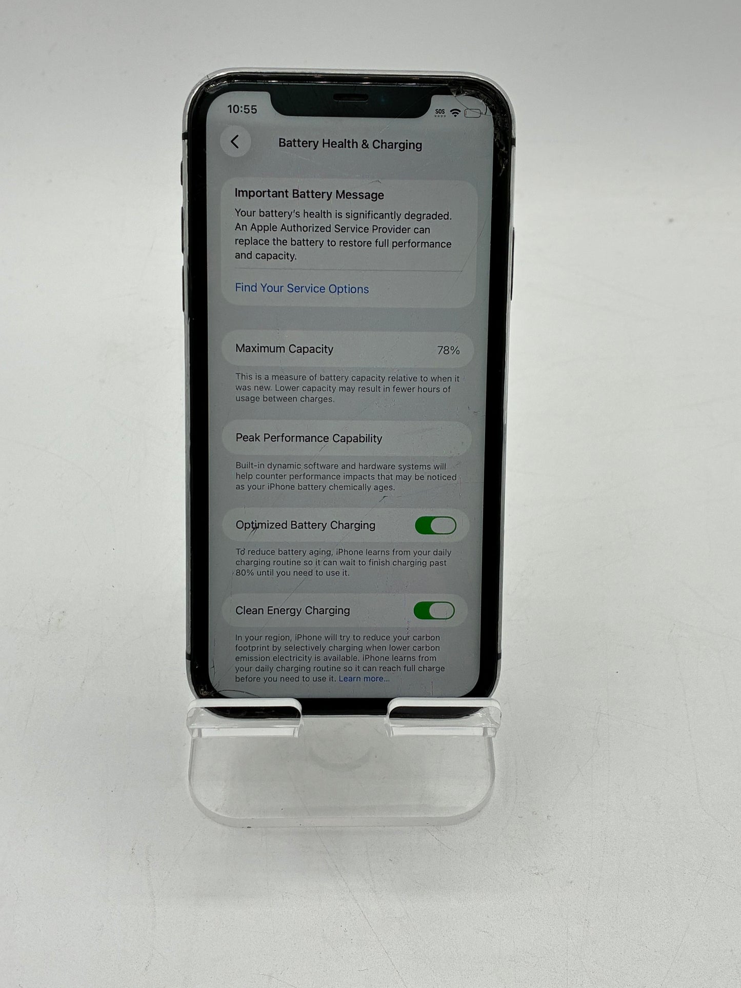 Apple iPhone 11 128GB A2111 MWLE2LL/A Broken