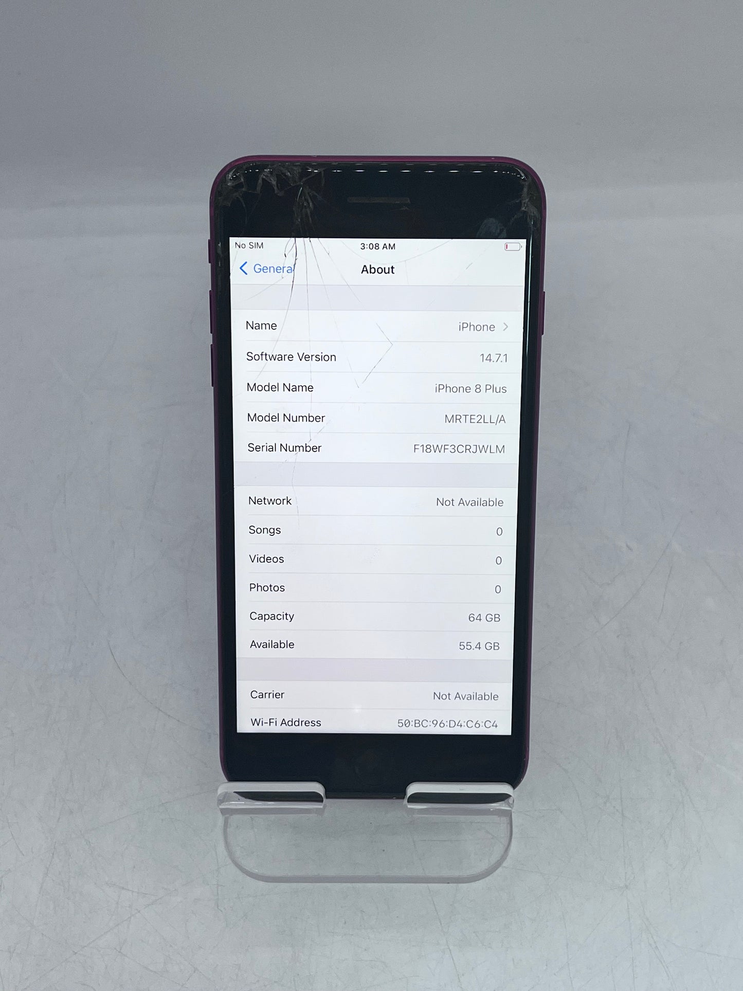 Apple iPhone 8 Plus A1864   64GB Unlocked - Red