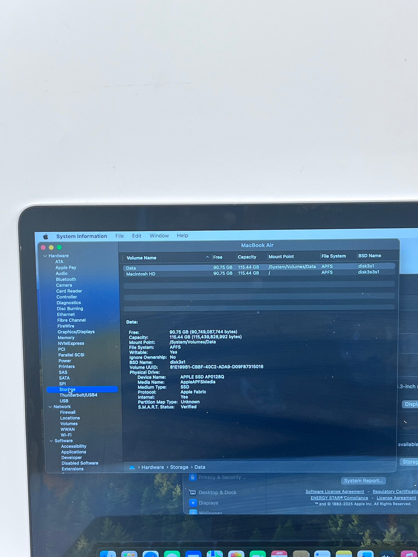 2020 Apple MacBook Air 13.3" M1 7C 8GB 128GB A2337 REMOTELY MANAGED 81 CC