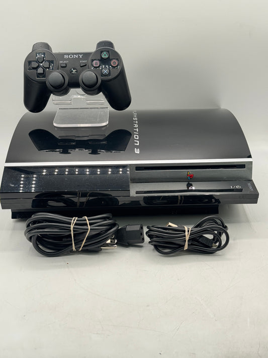 Sony PlayStation 3 PS3 120GB Black Console CECHK01 w/ Controller Tested and Working