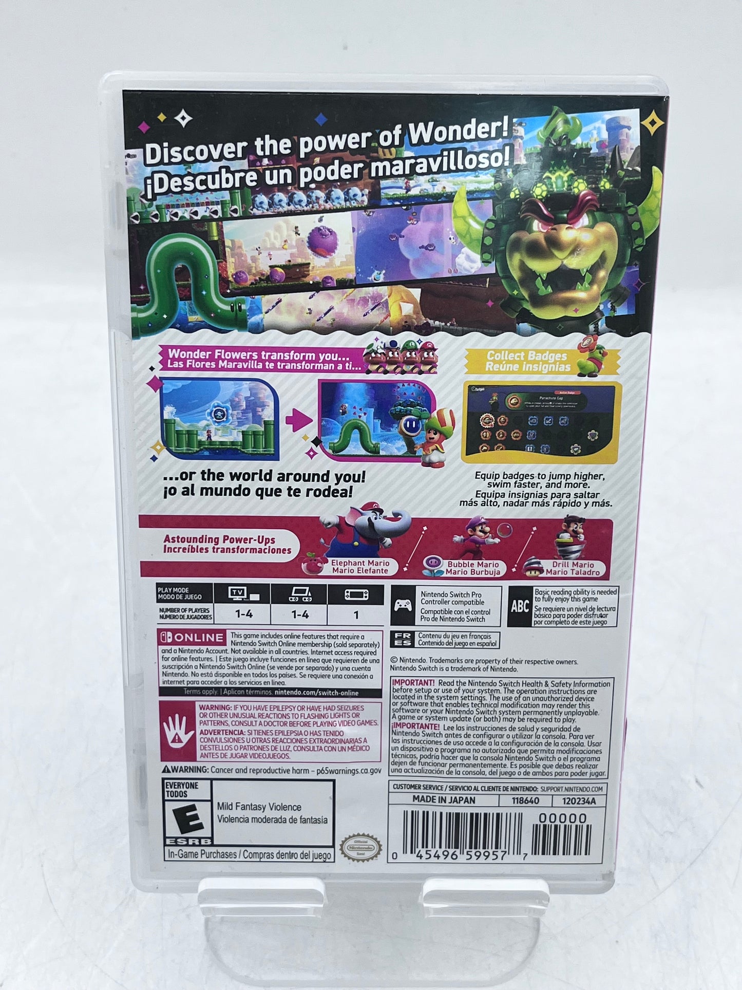 Super Mario Bros. Wonder - Nintendo Switch Video Game - Free Shipping!