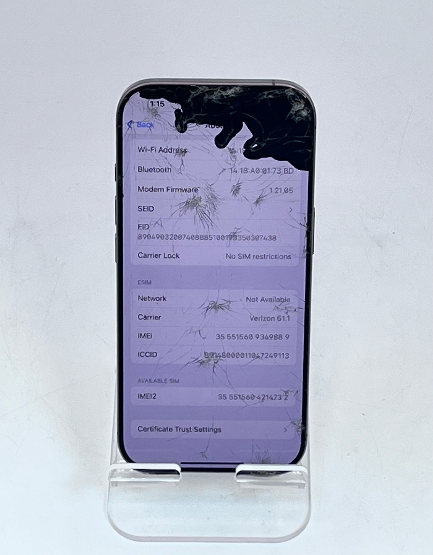 UNLOCKED APPLE iPHONE 16 PRO 256GB READ Battery 100% A3083 MYMJ3LL/A