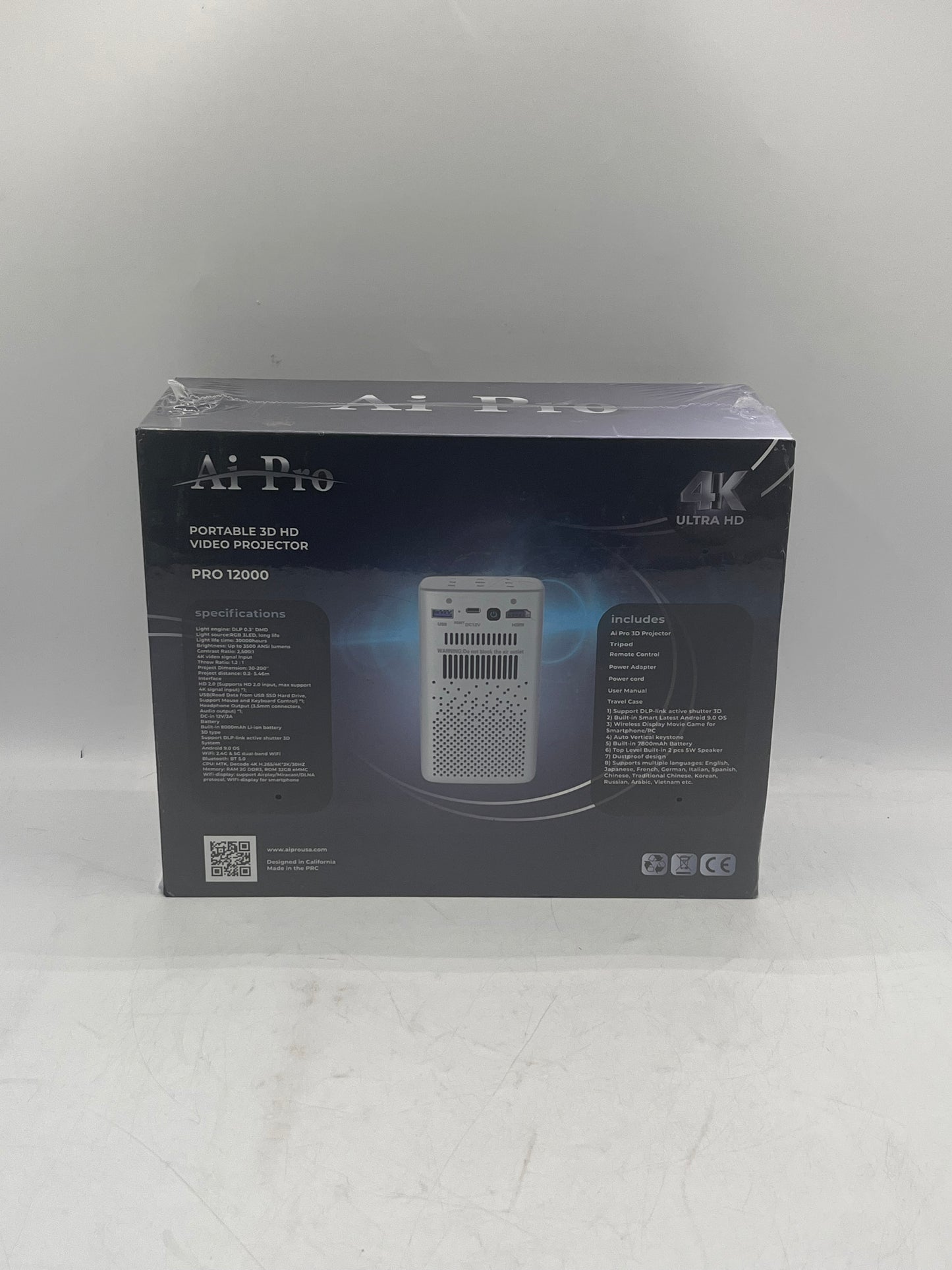 AI Pro Portable 3DHD Projector Pro 12000 BRAND NEW Free Shipping