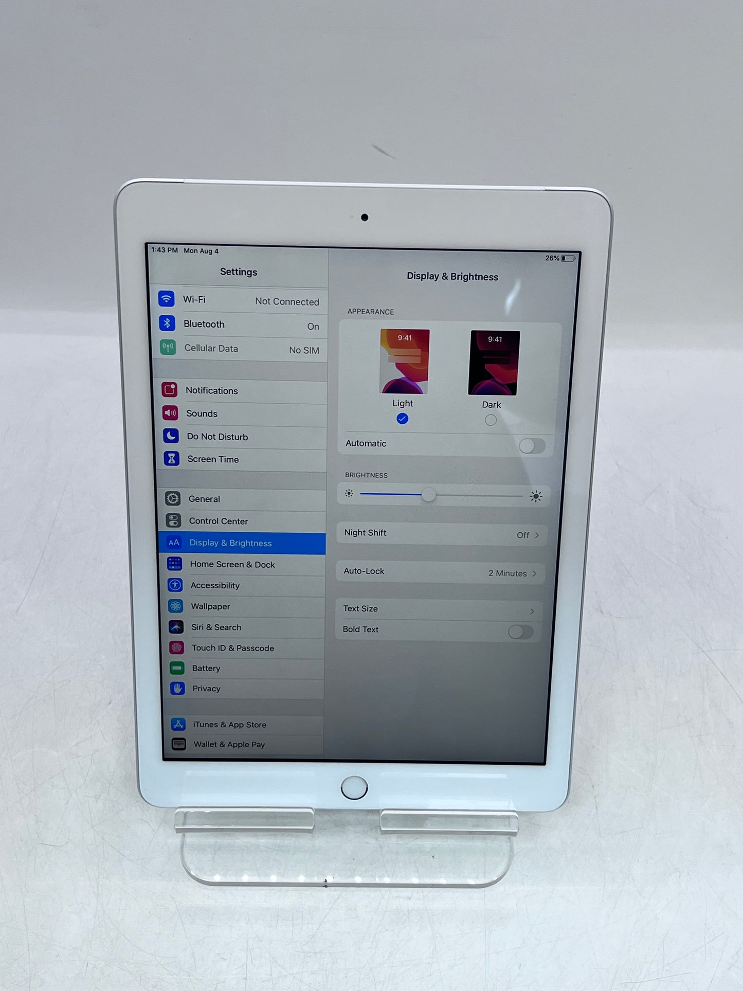 Unlocked  Apple iPad (6th Gen) A1954 MR6P2LL/A 32GB White Great Condition
