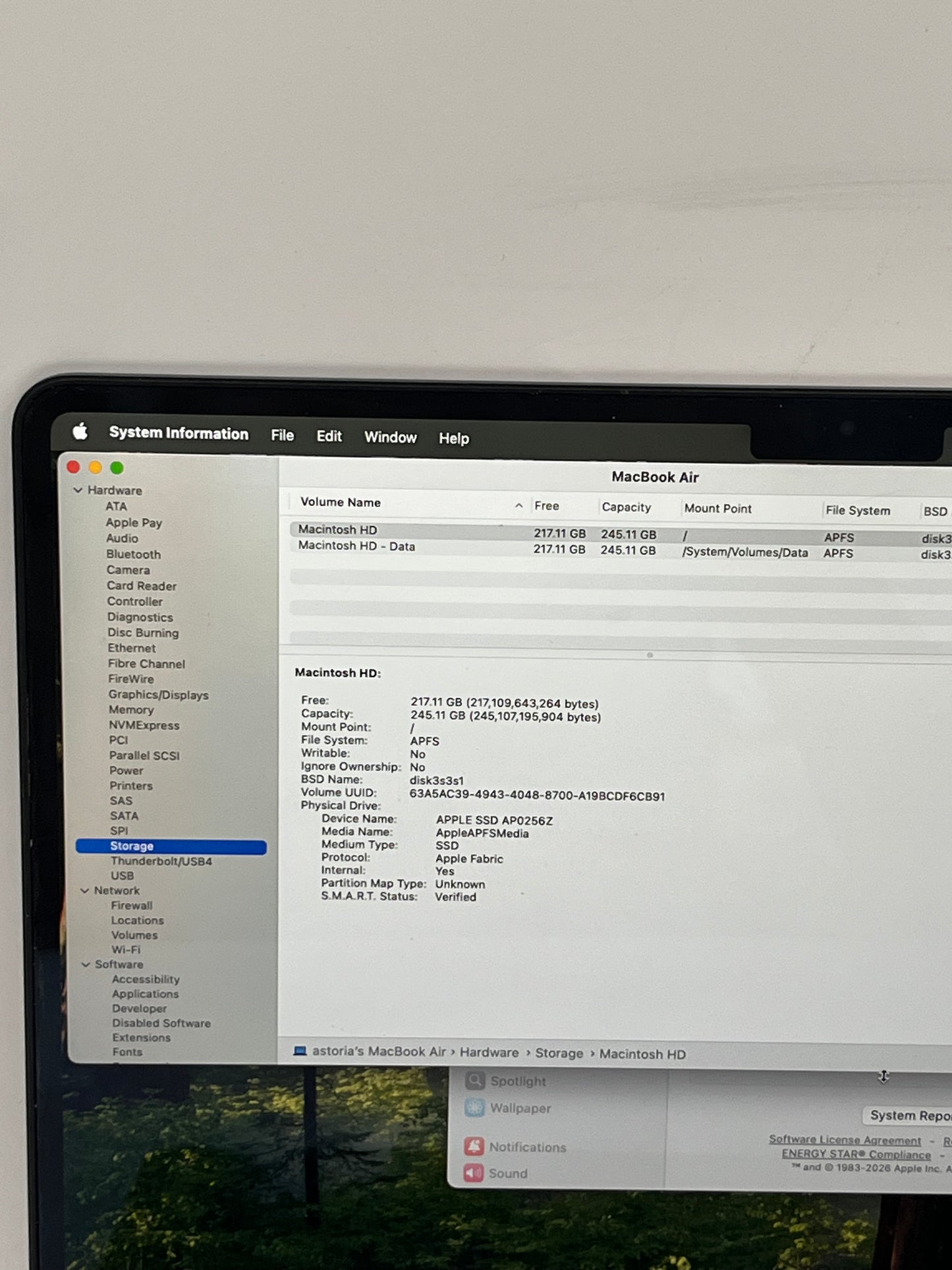 2023 Apple MacBook Air 13' M2 8GB 256GB A2681 MLY33LL/A Midnight 142 Cycle Count