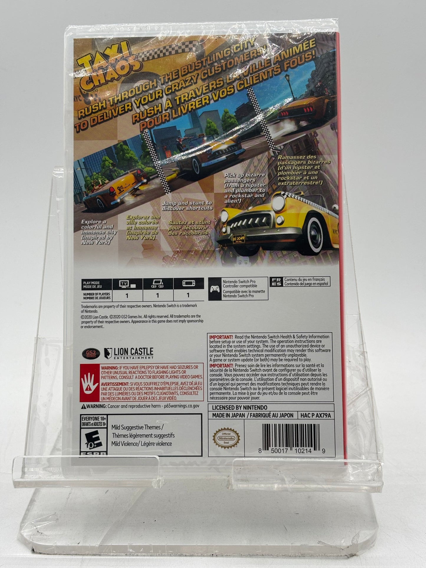 Nintendo Switch--Taxi Chaos  (New In Box)