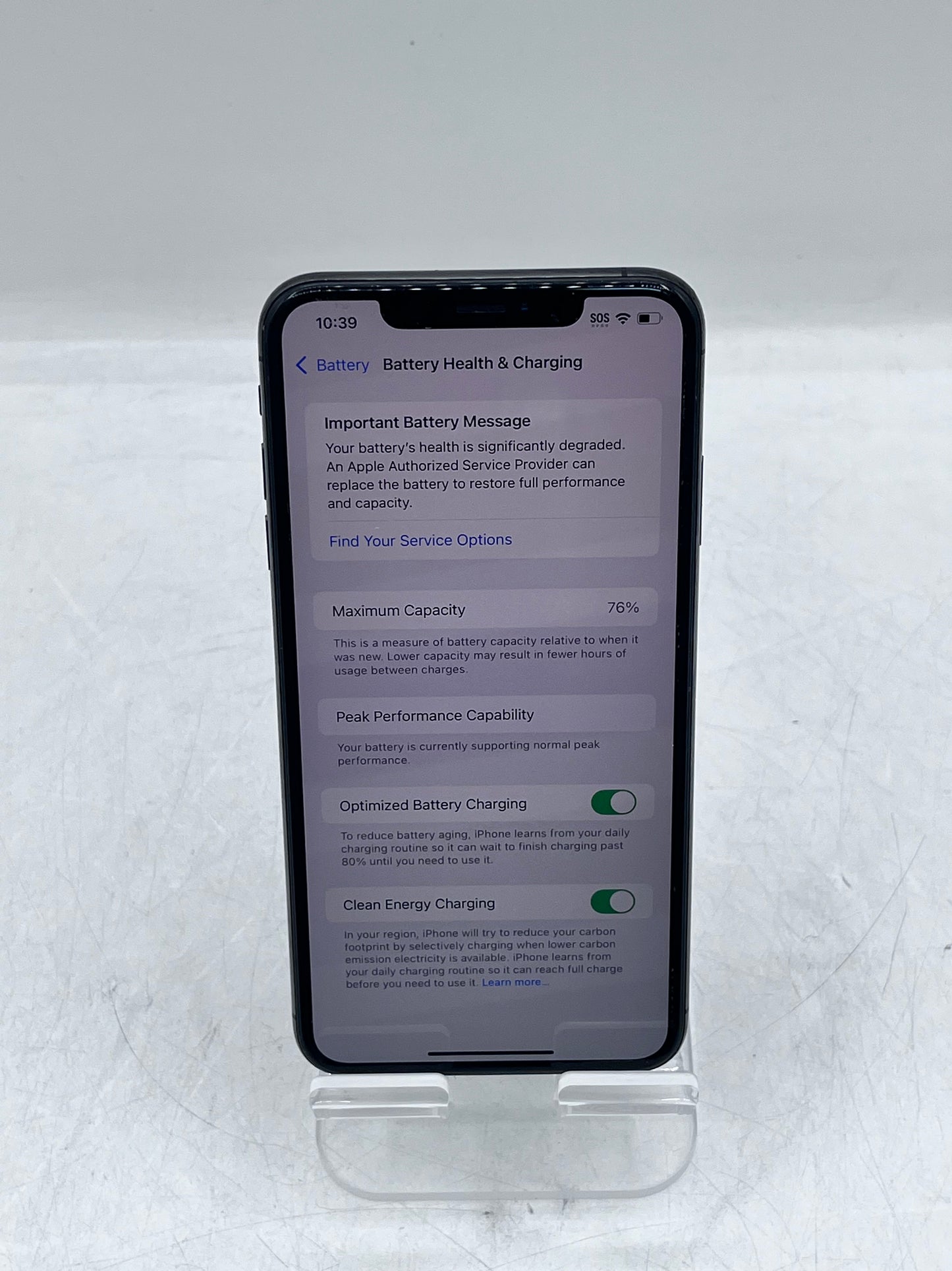 Unlocked Apple iPhone XS Max 64GB Space Gray A1921 MT6F2LL/A