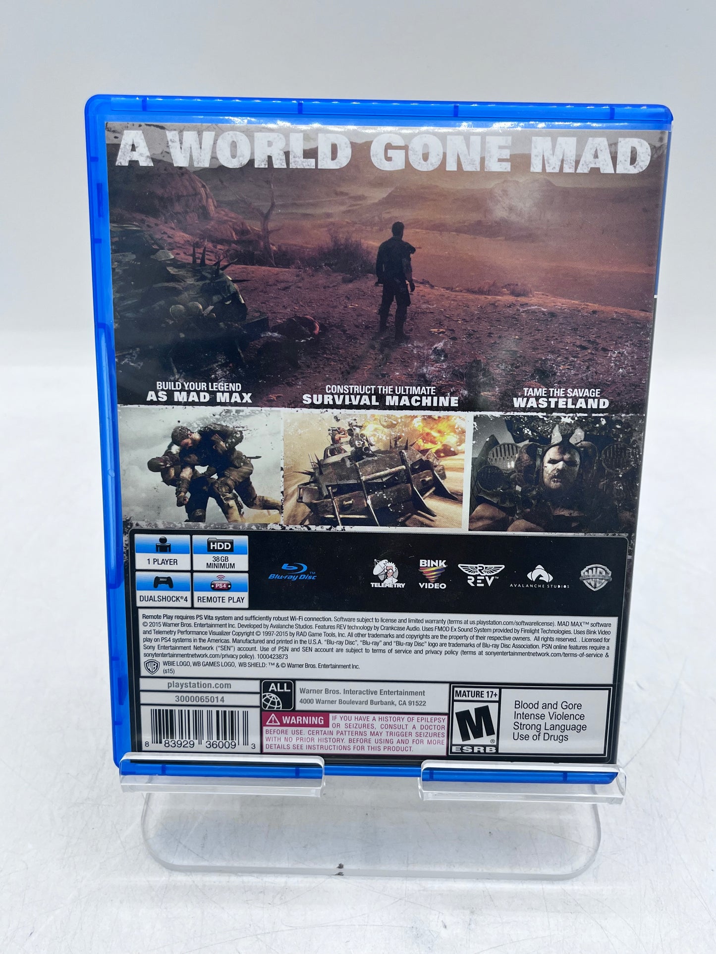 Mad Max - Playstation 4 Video Game - Free Shipping!