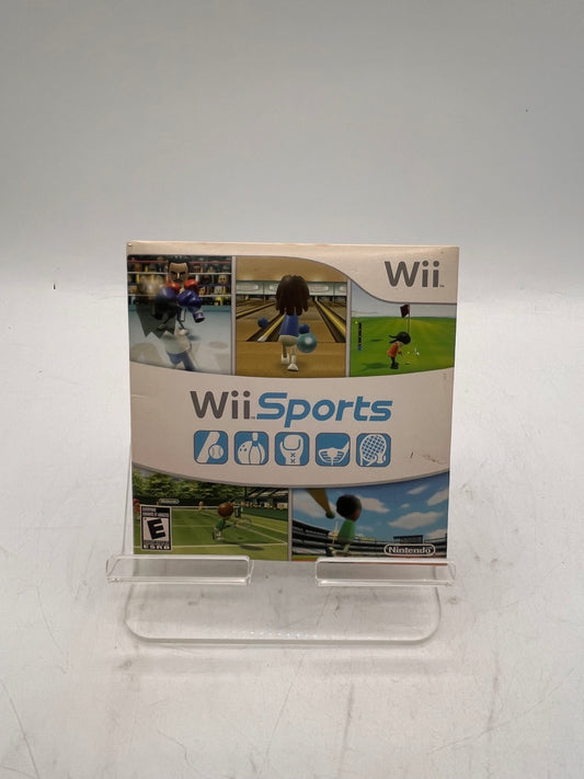 Nintendo Wii Wii Sports Video Game Black with Box Tested
