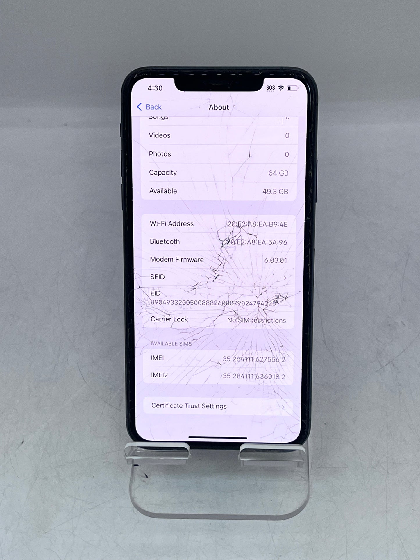Apple iPhone 11 Pro Max NWGJ2LL/A A2161  128GB Unlocked - Green