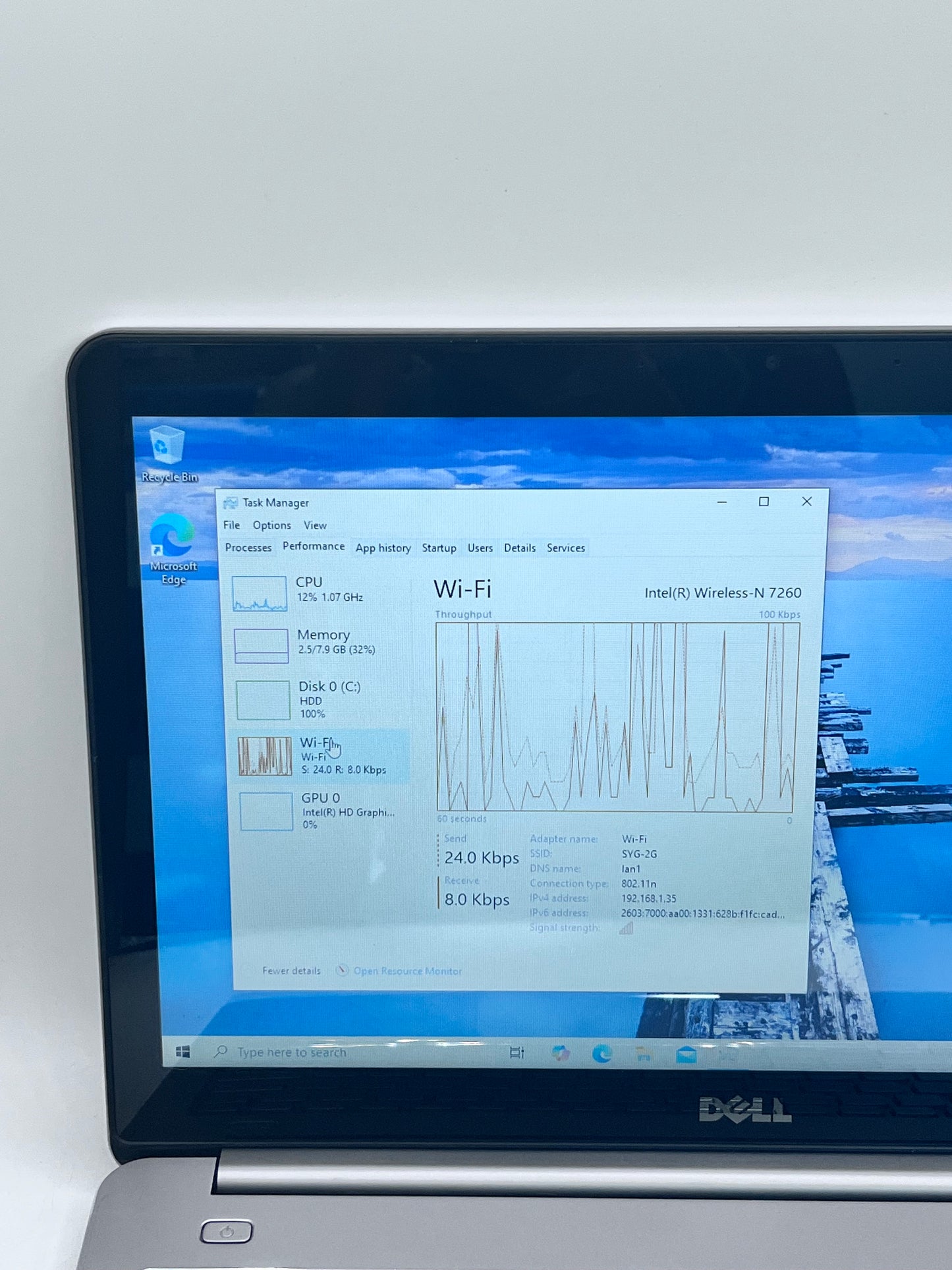 Dell Inspiron 15 7000 Series 7537 Laptop  Core i7 8GB  1TB - Silver