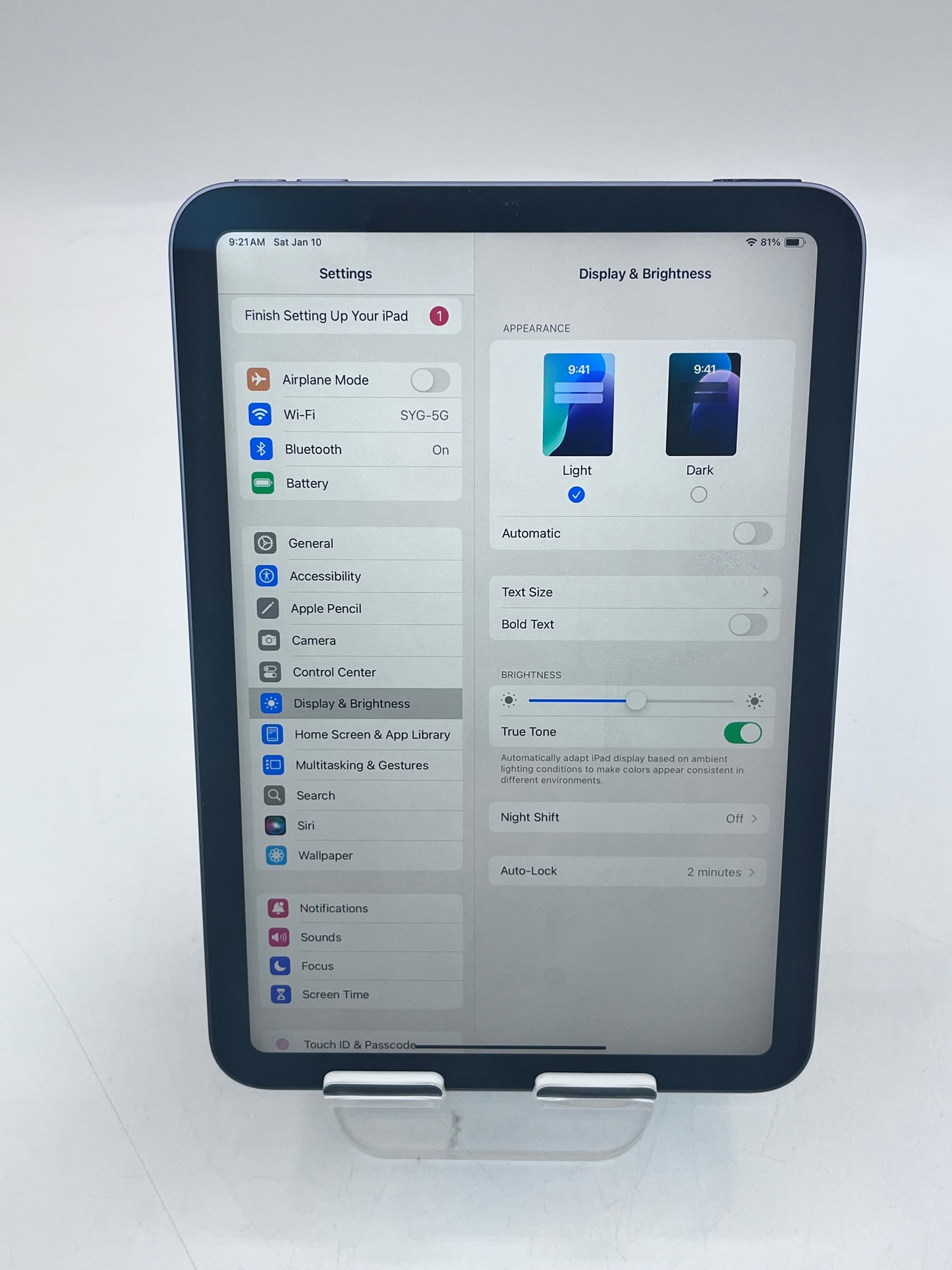 Apple iPad Mini (6th Gen) A2567 MK7R3LL/A 7.9 64GB - Purple
