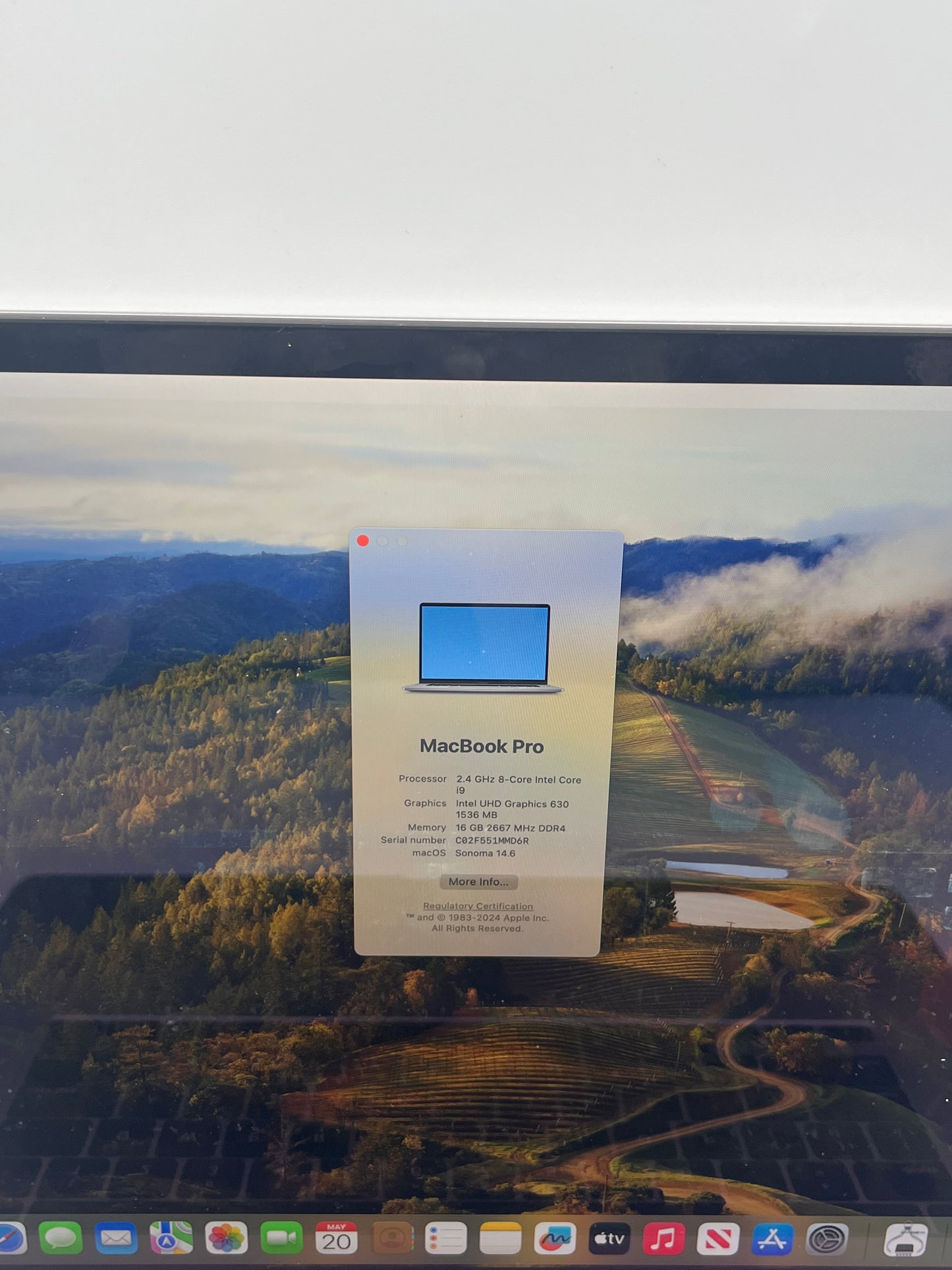 Apple MacBook Pro 16" A2141 2019 Core i9 16GB 512GB Silver