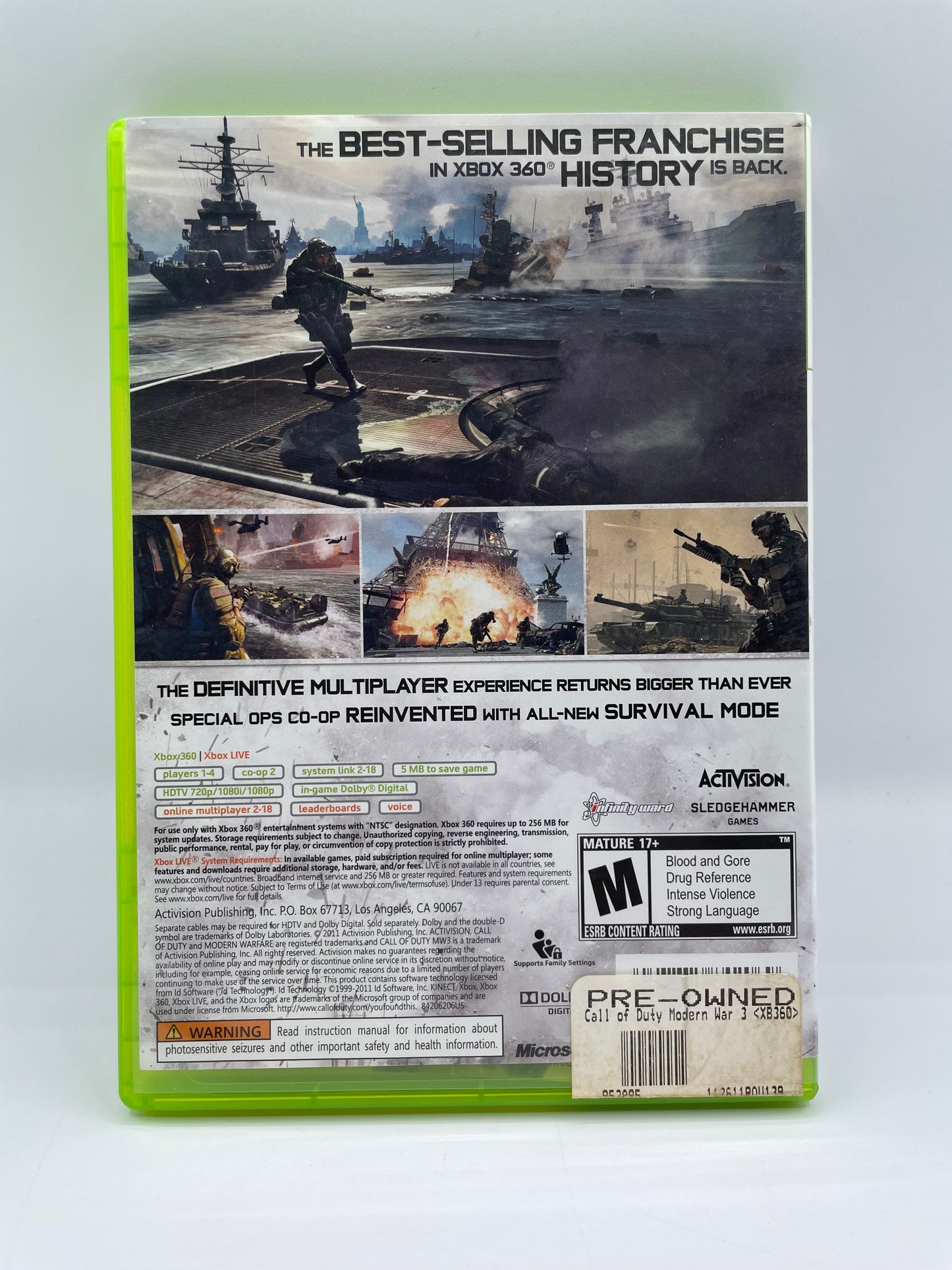 Xbox 360 Call of Duty Modern Warfare 3 Video Game CIB