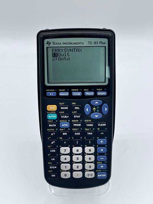 Texas Instruments Ti-83 Plus Calculator Black
