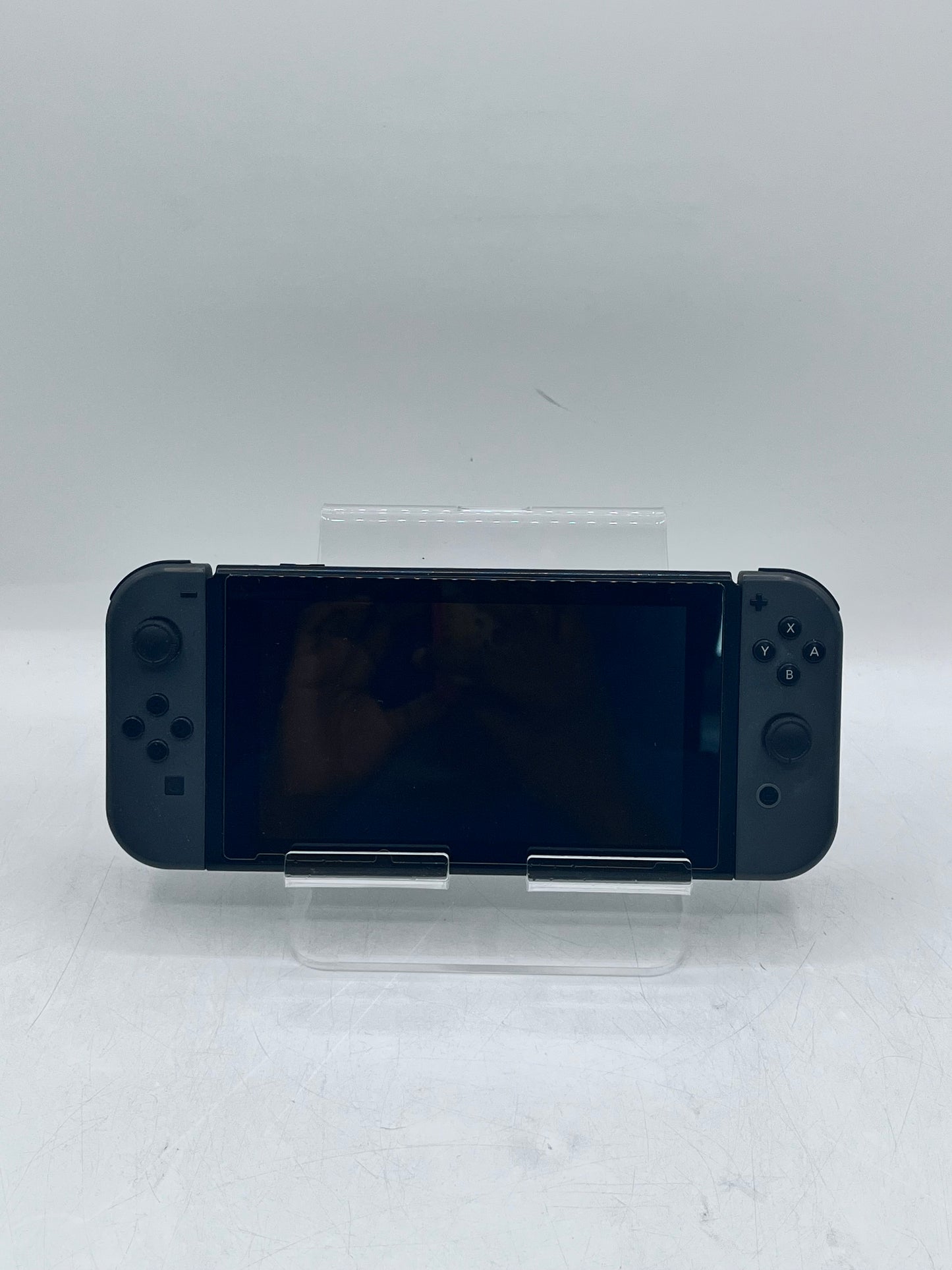 Nintendo Switch v1 Video Game Console HAC-001 Black and Charger Tested