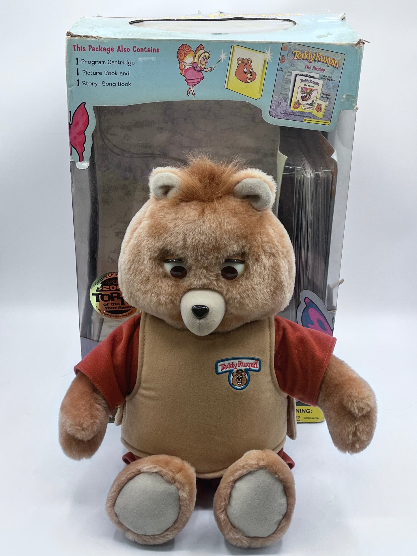 Teddy Ruxpin Doll 2006 Worlds Of Wonder With Cartridge & Treasures Series READ