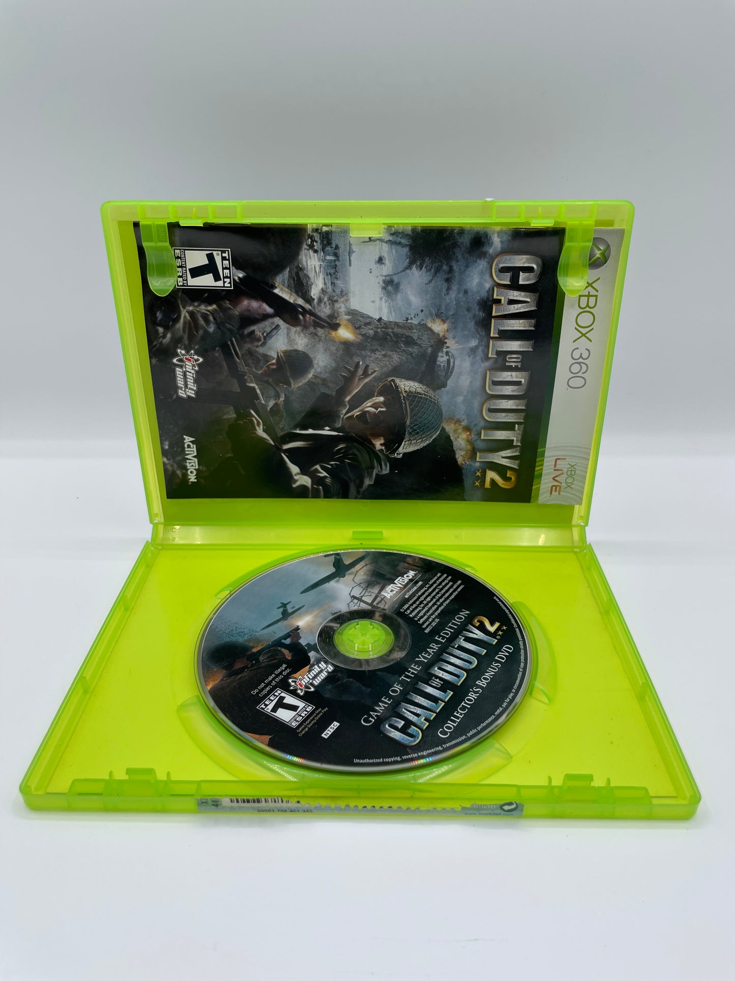 Xbox 360 Call of Duty 2 Game of the Year Edition with Bonus DVD & Box