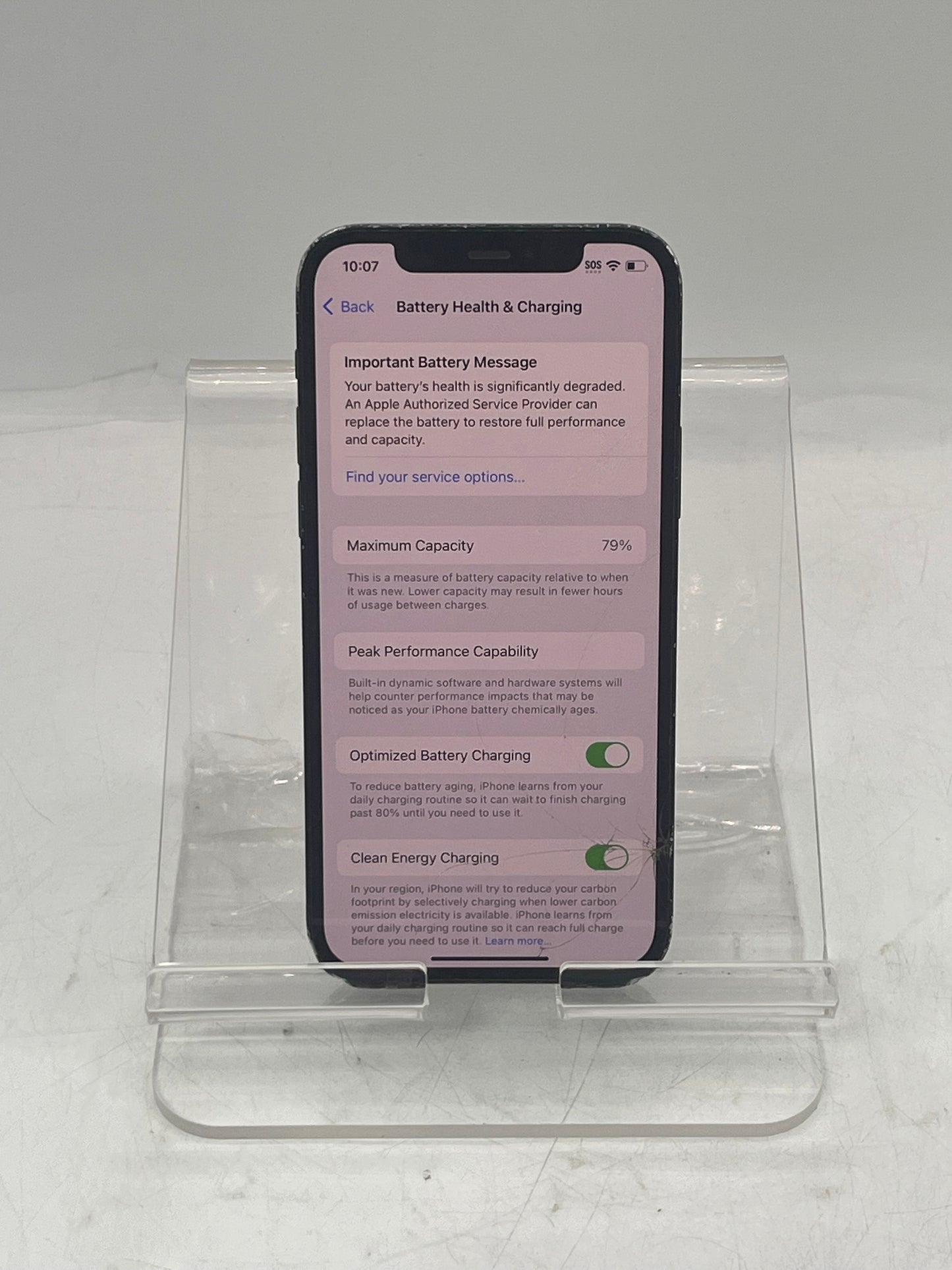 Unlocked Apple iPhone 12 A2172 MGF93LL/A 128GB Black