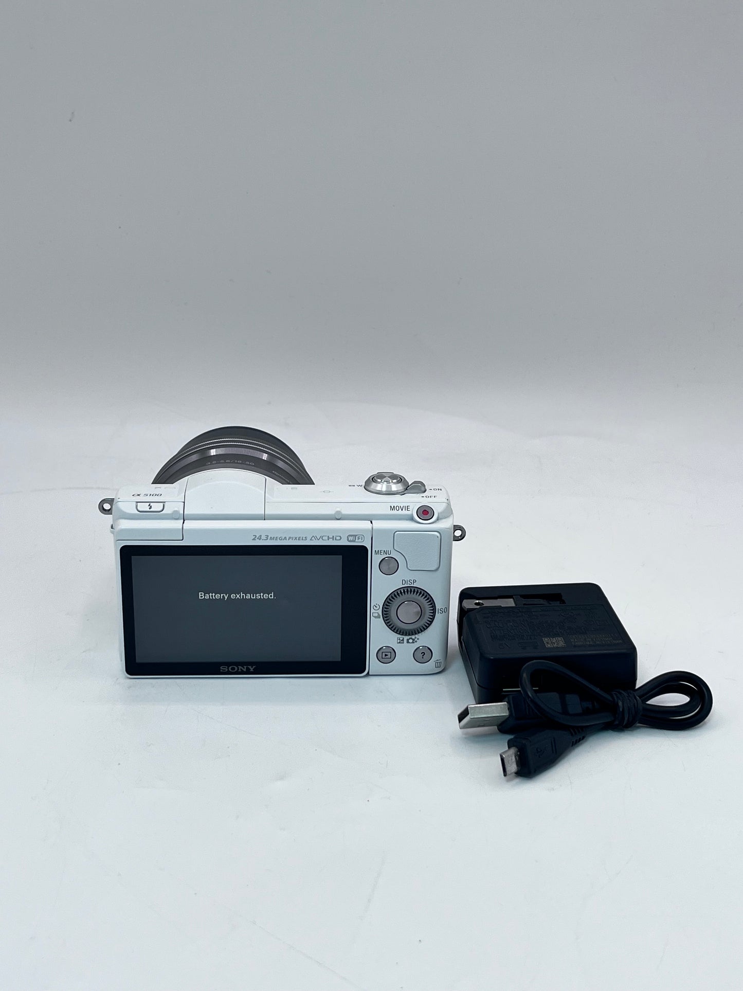 Sony Alpha a5100 24MP Mirrorless Digital Camera White w/ 16-50mm Lens Free Shipping