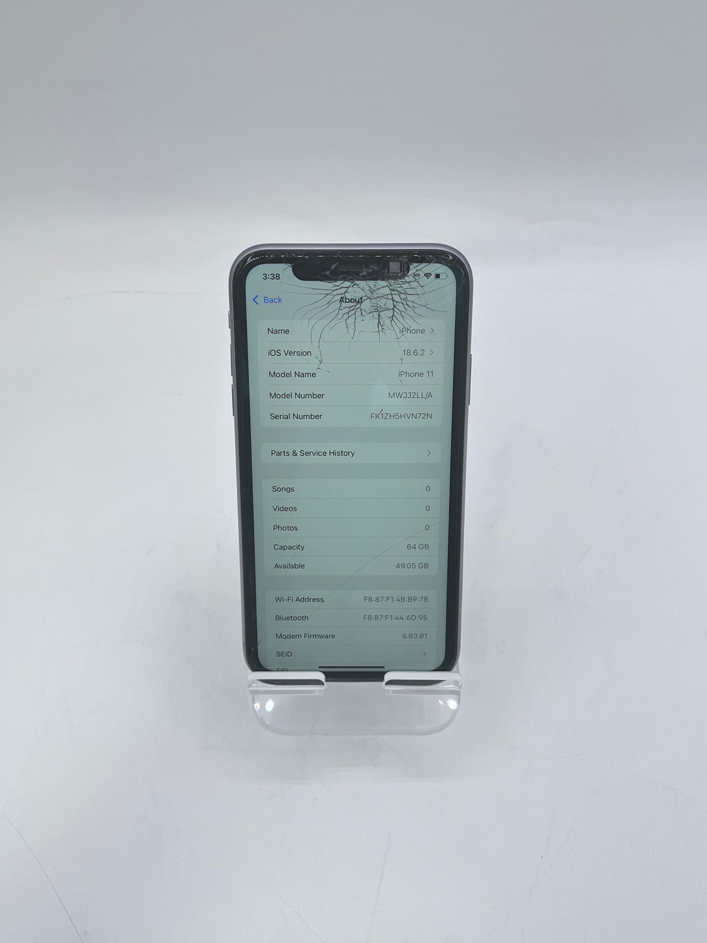 Unlocked Apple iPhone 11 A2111 MWJJ2LL/A 6.1" 64GB - Purple
