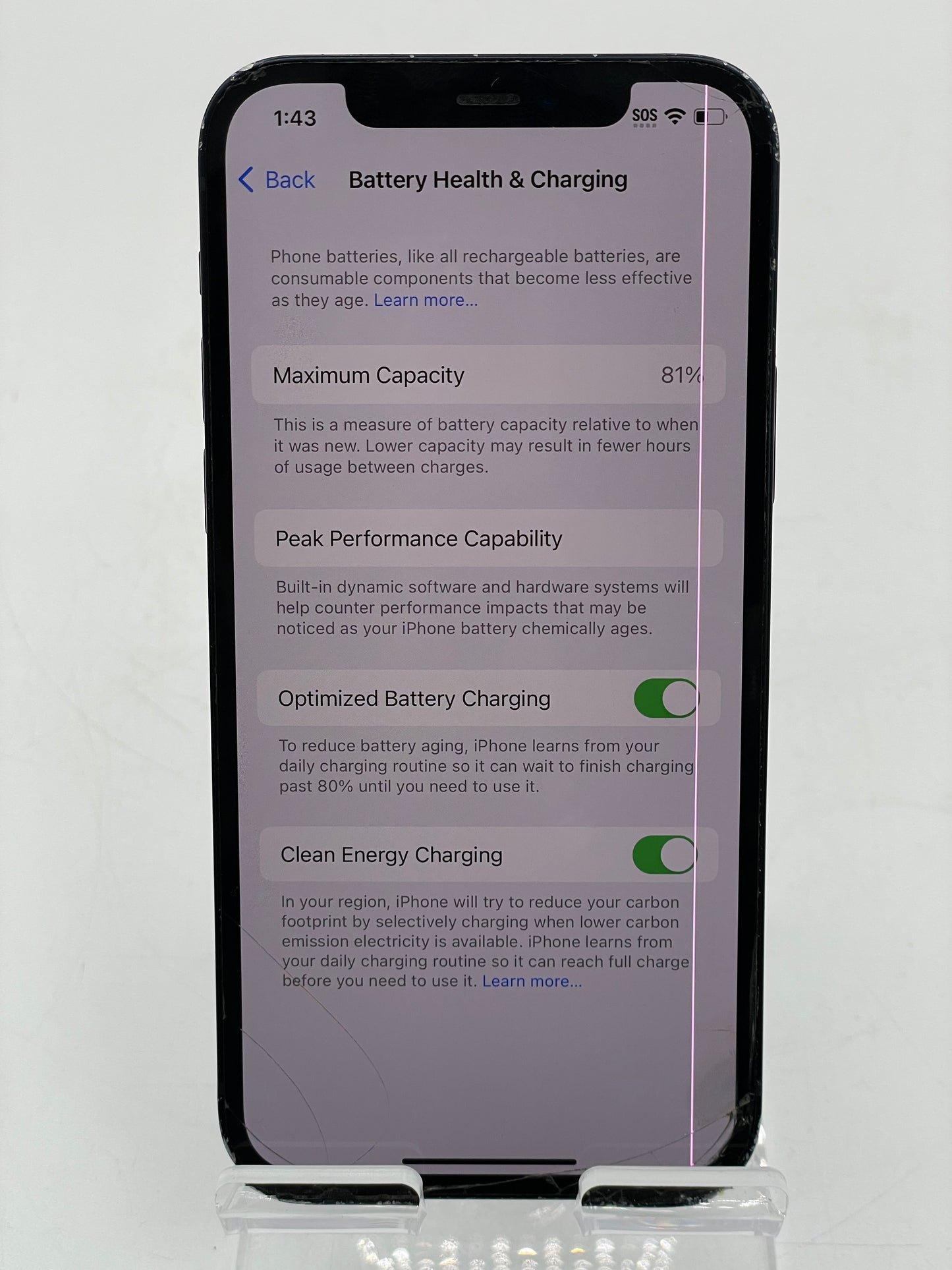 Apple iPhone 12 64GB A2172 MGH63LL/A READ - Blue