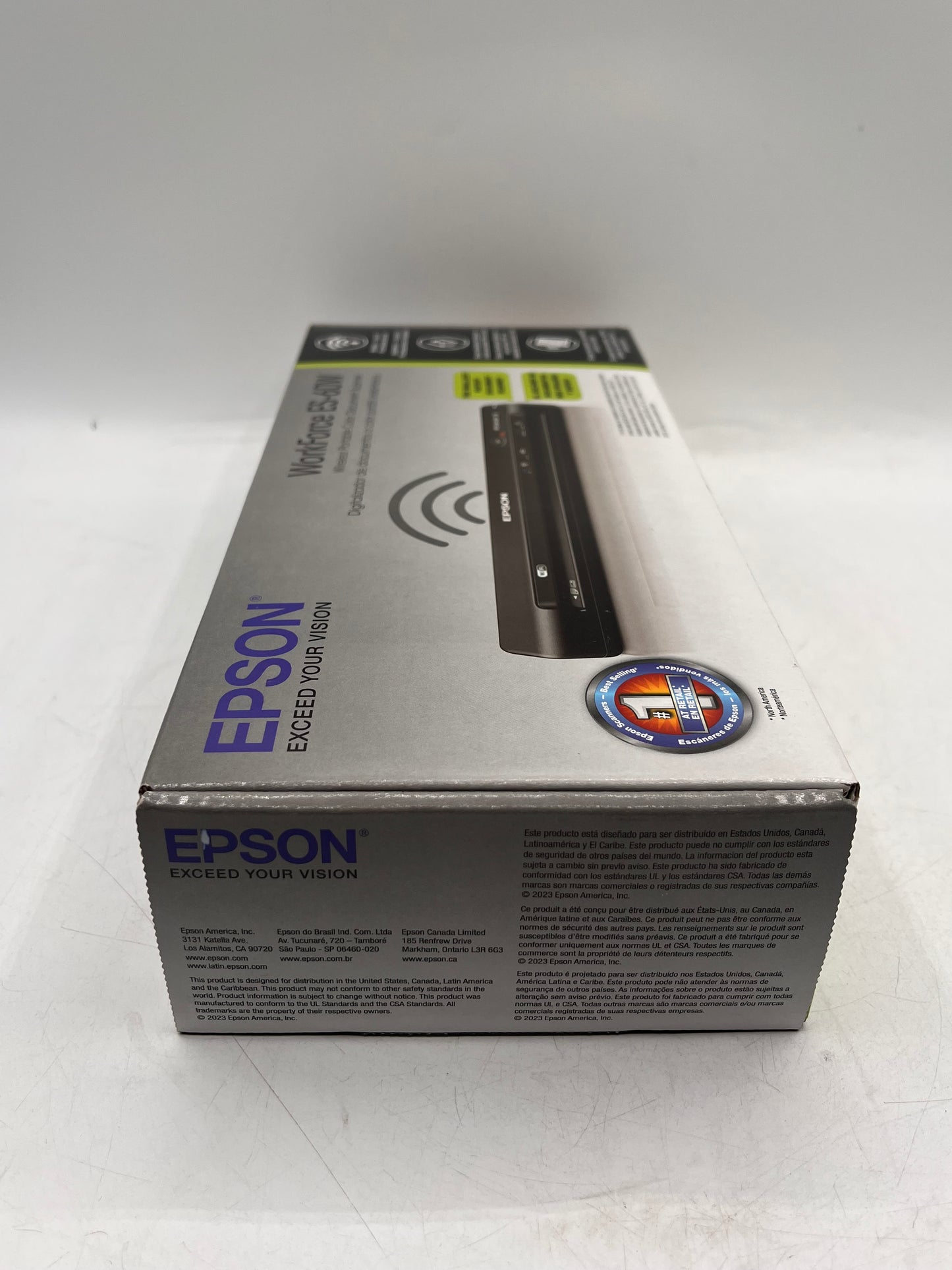 Epson WorkForce ES-60W Wireless Portable Document Scanner Black