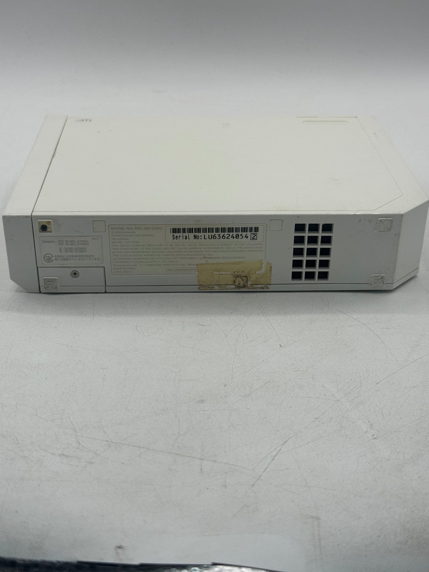 Nintendo Wii RVL-001 White Console Tested with Extras Free Shipping