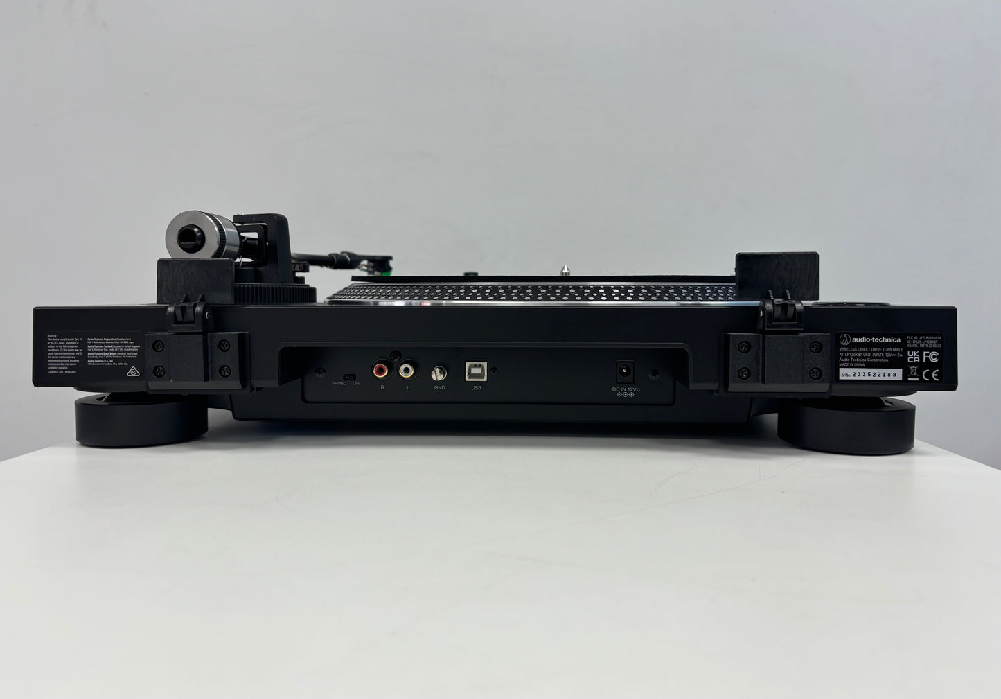 Audio-Tech AT-LP120XBT-USB-BK Wireless Direct-Drive Fully Manual, 3 Speed, Vinyl