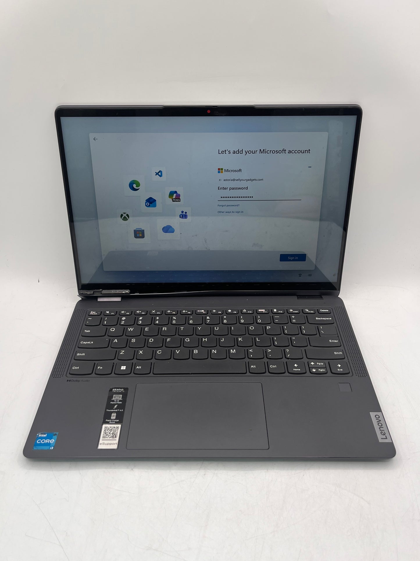 Lenovo IdeaPad Flex 5 14IAU7 14" Laptop 8GB 256GB Broken