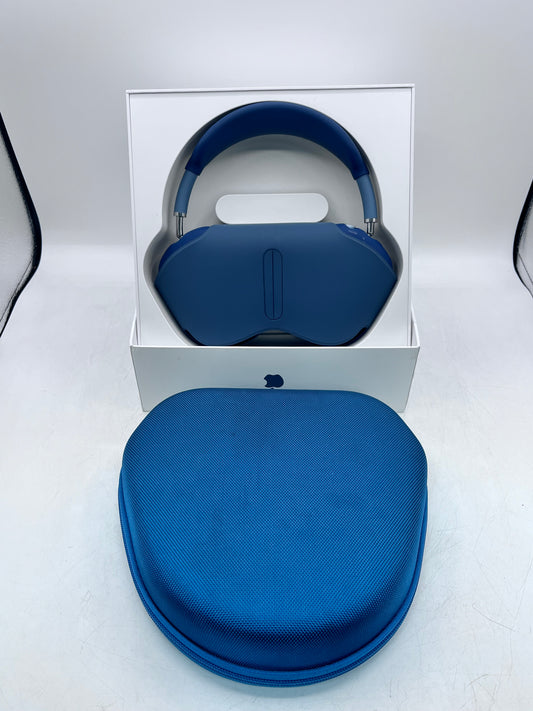 Apple AirPods Max (USB-C) A3184 MWW63AM/A-Sky Blue with Carrying Case