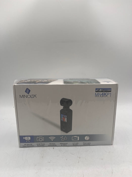 Minolta MN4KP1 4K Ultra HD Wi-Fi Enabled Pocket Camcorder