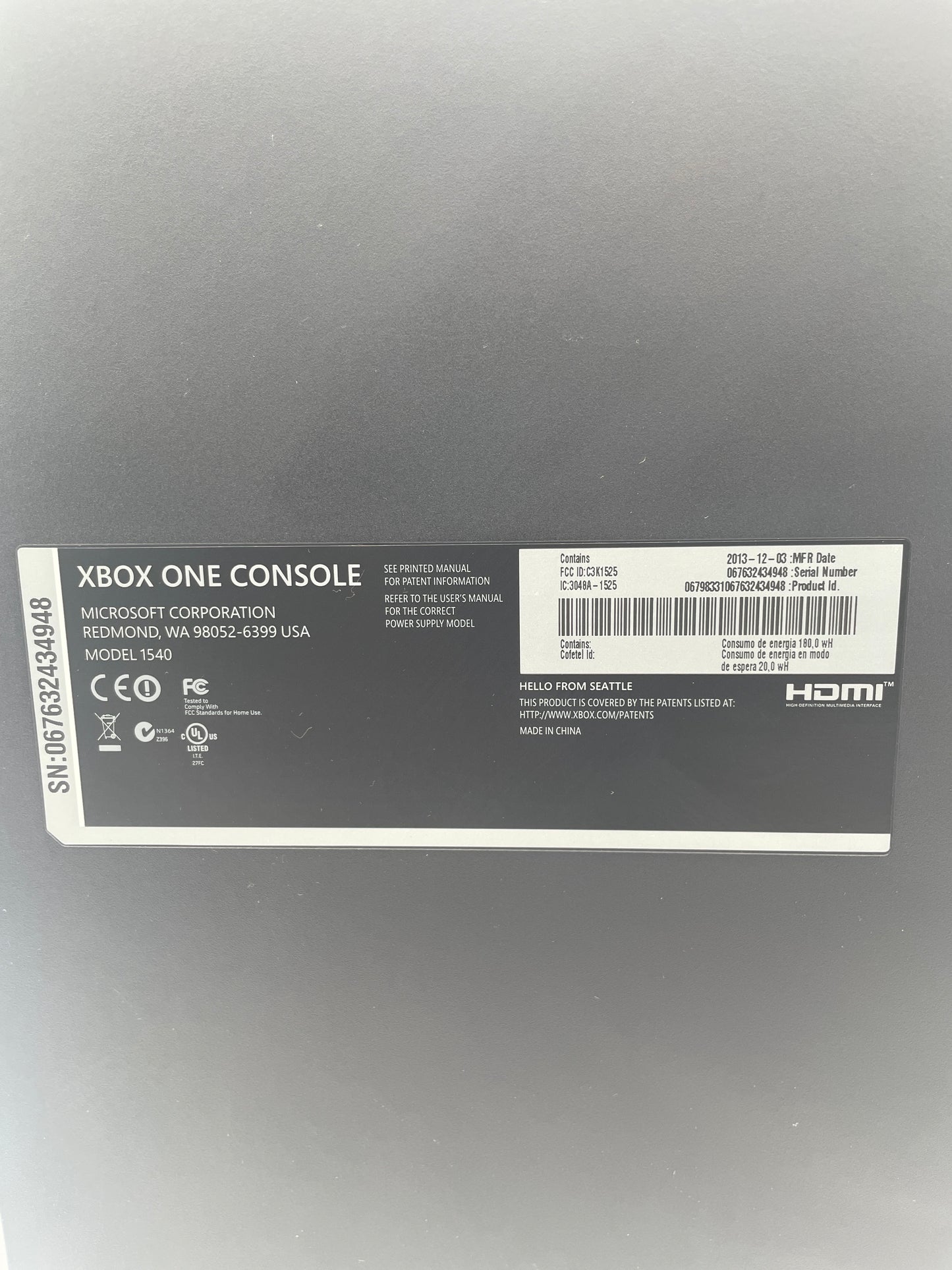 Microsoft Xbox One 2013 (Model 1540) - 500GB - Used - Fully Functional