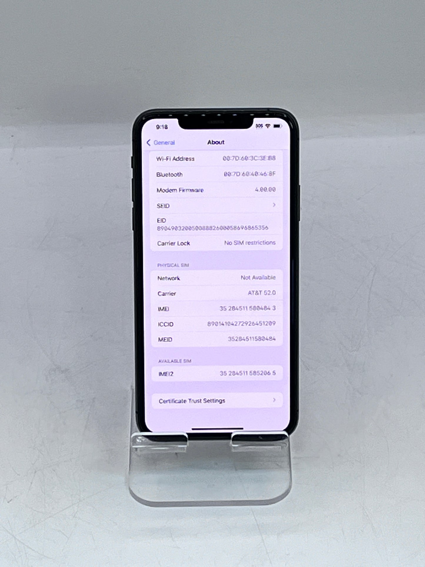 Apple iPhone 11 Pro Max A2161 Unlocked 64GB Factory Unlocked NWGH2LL/A Space Gray