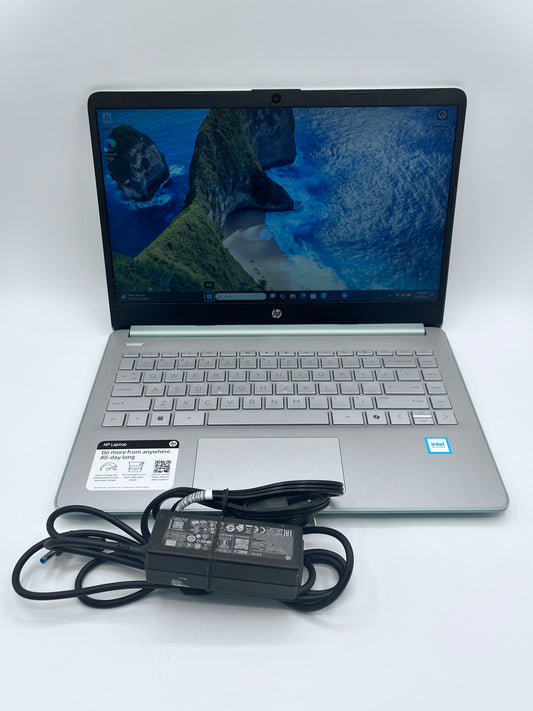 HP 14-dq0760dx 14" Laptop Intel N150 4GB 128GB - Green