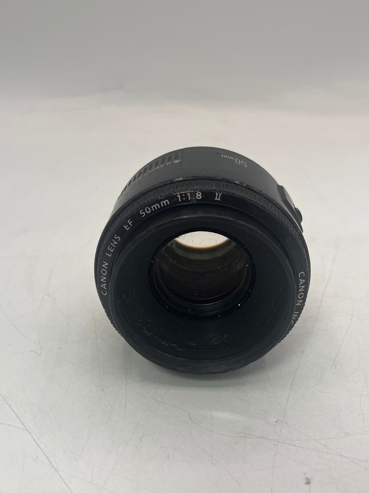 Canon EF 50mm F1.8 II Camera Lens Black Broken