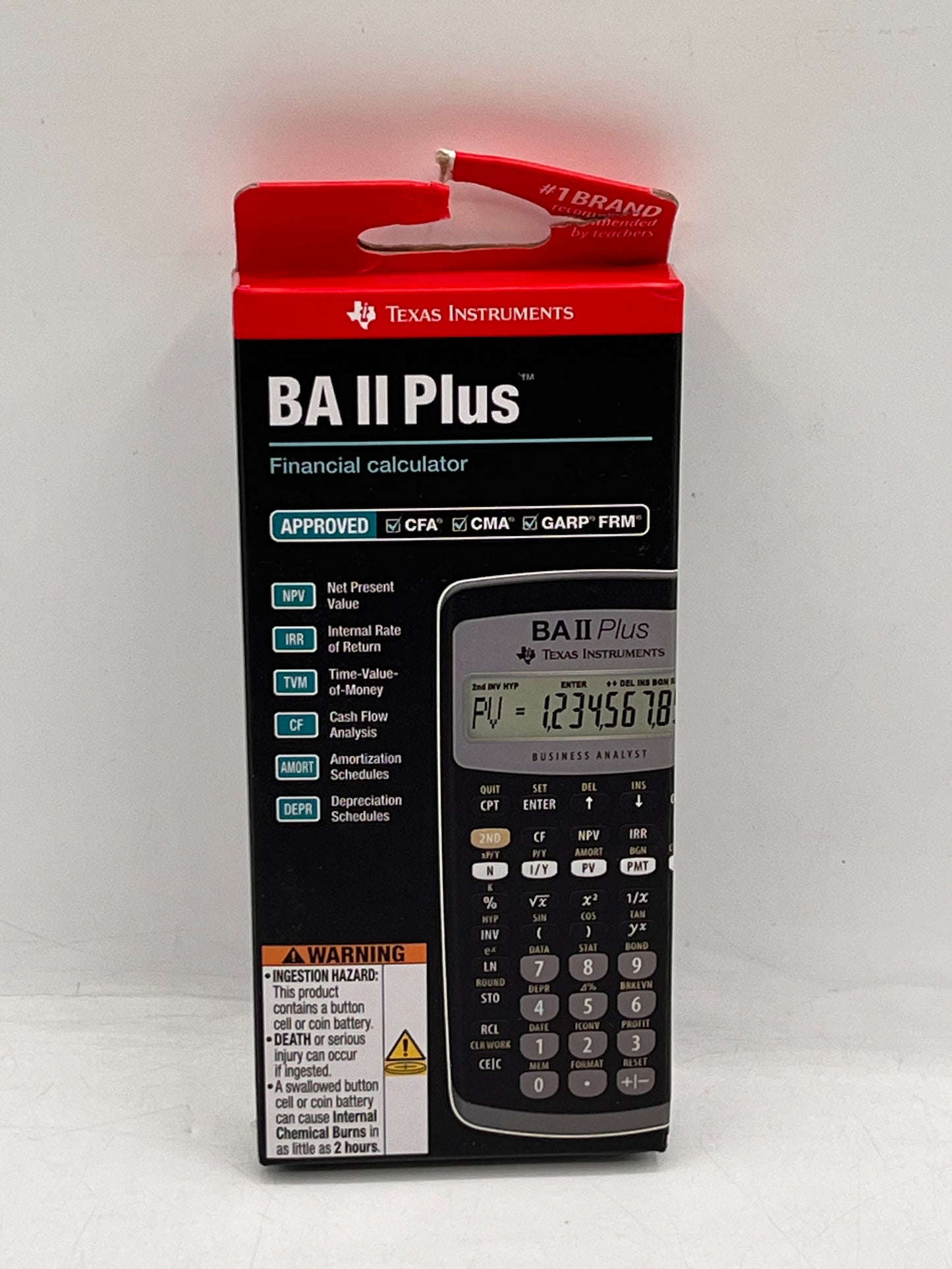 TEXAS INSTRUMENTS BA II Plus Calculator - Black
