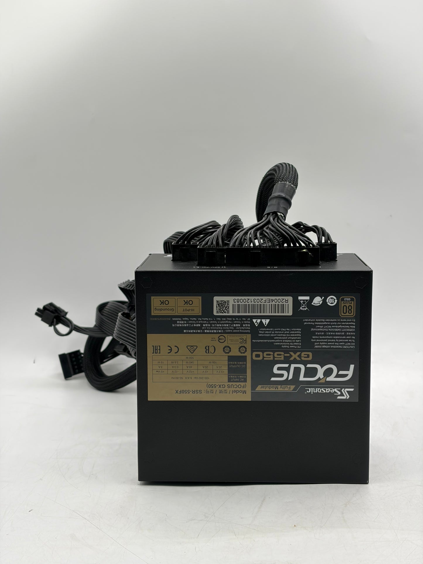 Seasonic Focus GX-550 SSR-550FX FOCUS Modular Power Supply 80 Plus Gold