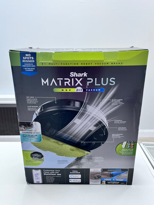 Shark Matrix Plus 2-in-1 Robot Vacuum & Mop/  / RV2610WD - New in Box - Black