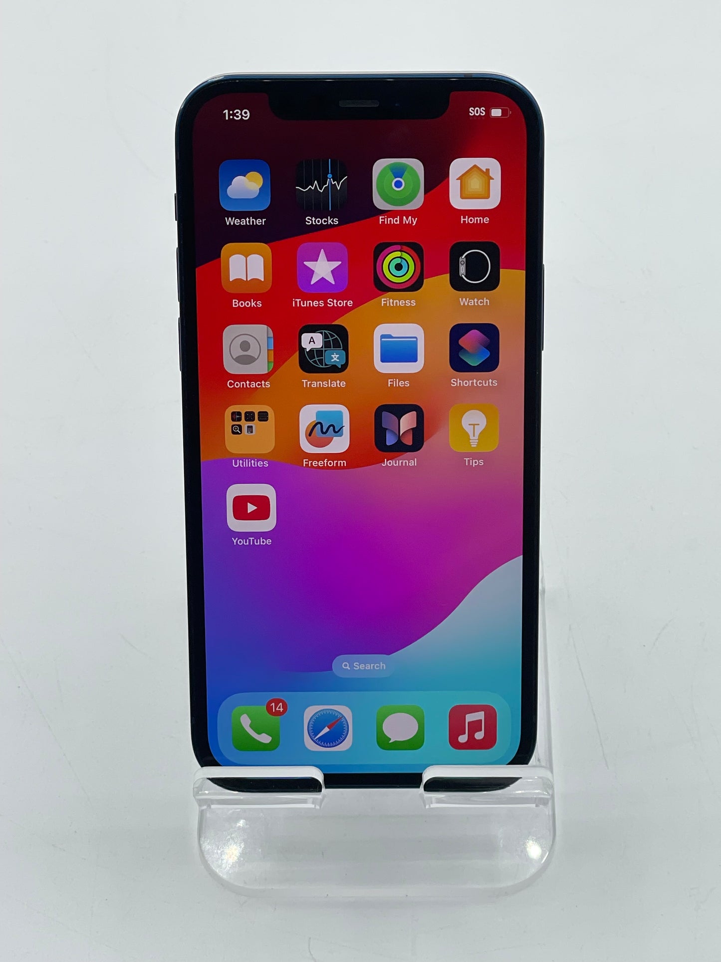 Unlocked Apple iPhone 12 6.1" 64GB Blue A2172 MGH93LL/A Battery 80%